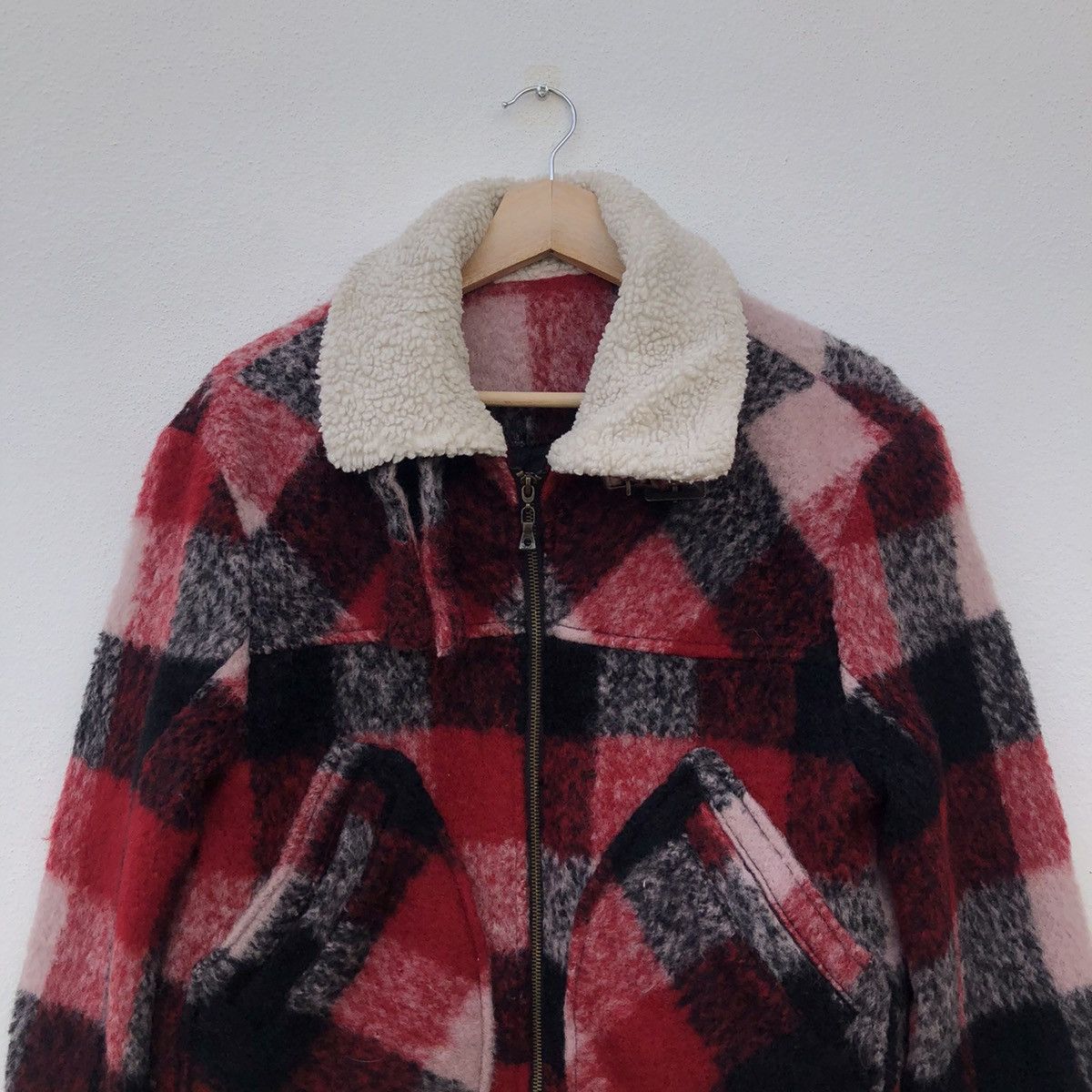 Japanese Brand MOHAIR JACKET TARTAN DESIGN BY SEMANTIC DESIGN RARE COLOUR Size US M / EU 48-50 / 2 - 5 Thumbnail