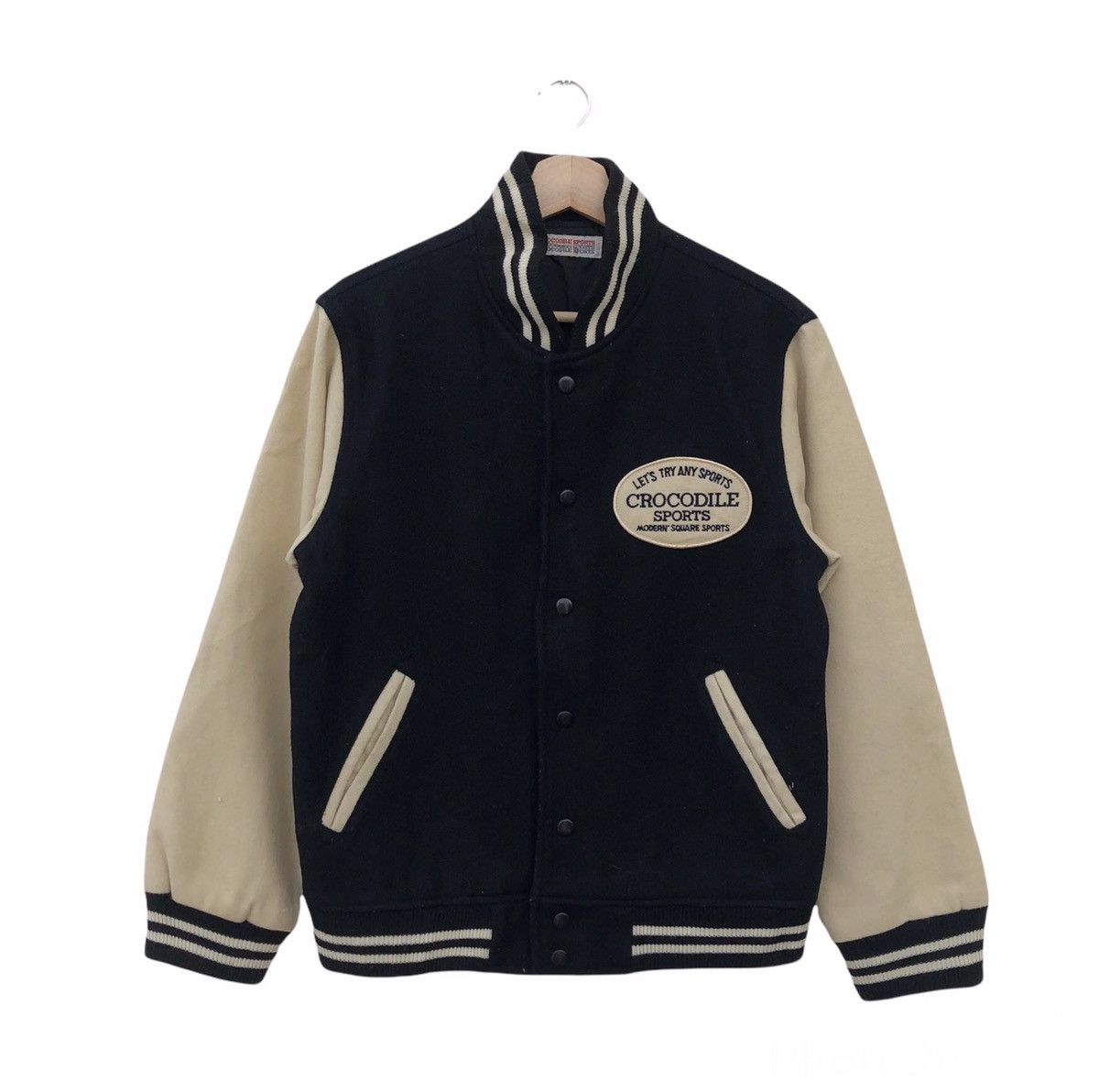 Japanese Brand VINTAGE VARSITY JACKET CROCODILE SPORTS BIG LOGO Size US M / EU 48-50 / 2 - 1 Thumbnail