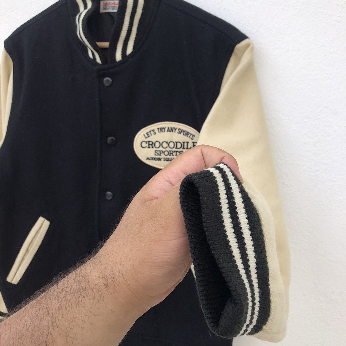 Japanese Brand VINTAGE VARSITY JACKET CROCODILE SPORTS BIG LOGO Size US M / EU 48-50 / 2 - 5 Thumbnail