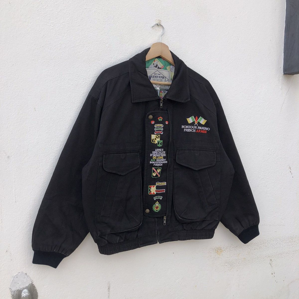 Japanese Brand RARE LINING BOMBER JACKET AVANT GARDE WEATHER REPORT Size US M / EU 48-50 / 2 - 3 Thumbnail