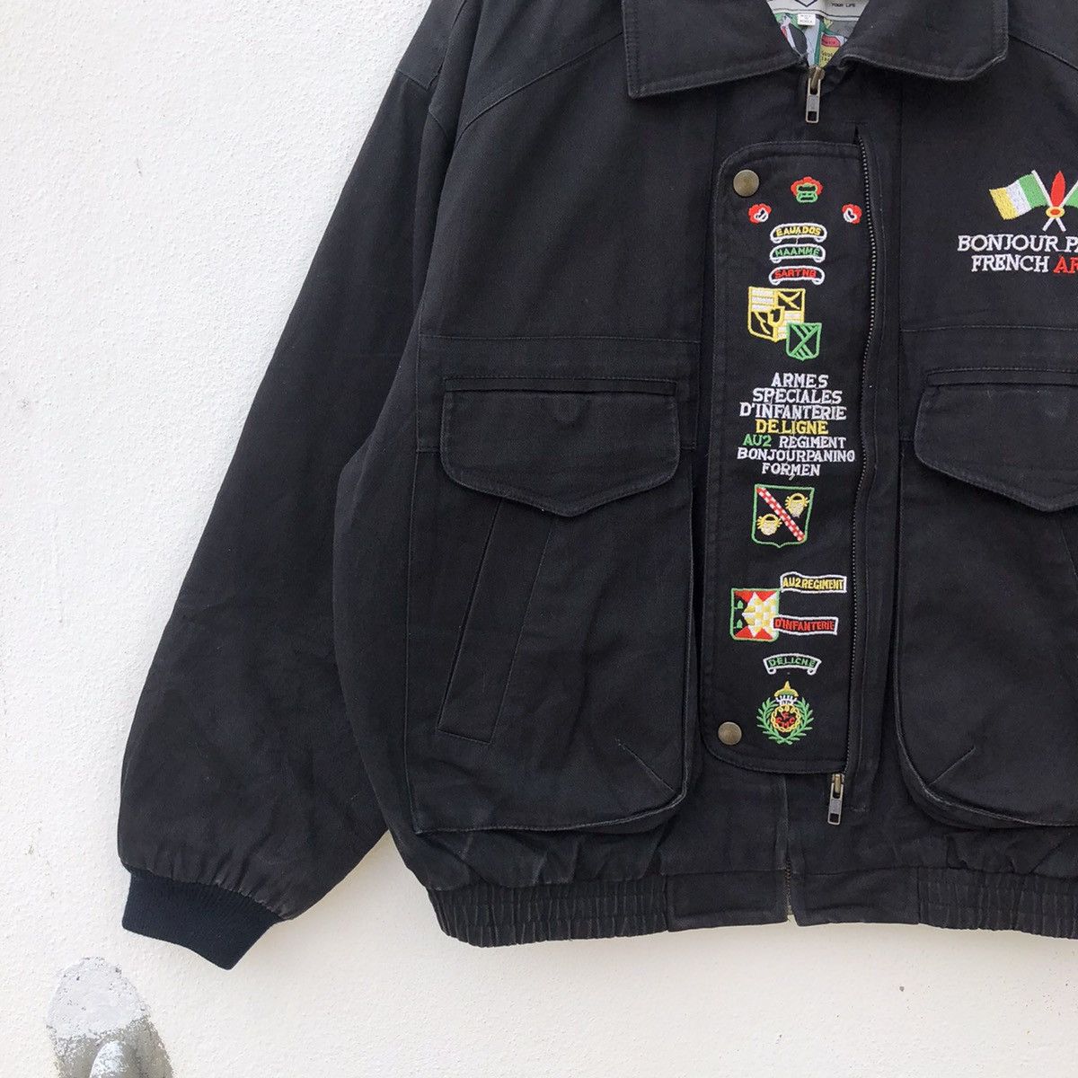 Japanese Brand RARE LINING BOMBER JACKET AVANT GARDE WEATHER REPORT Size US M / EU 48-50 / 2 - 6 Thumbnail