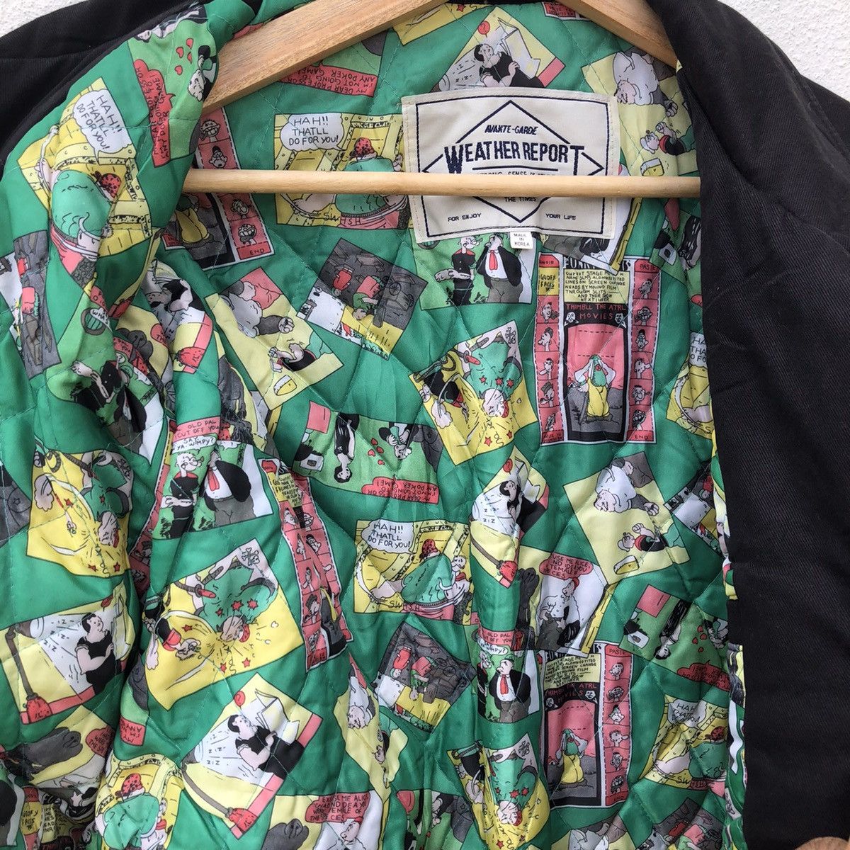 Japanese Brand RARE LINING BOMBER JACKET AVANT GARDE WEATHER REPORT Size US M / EU 48-50 / 2 - 10 Thumbnail