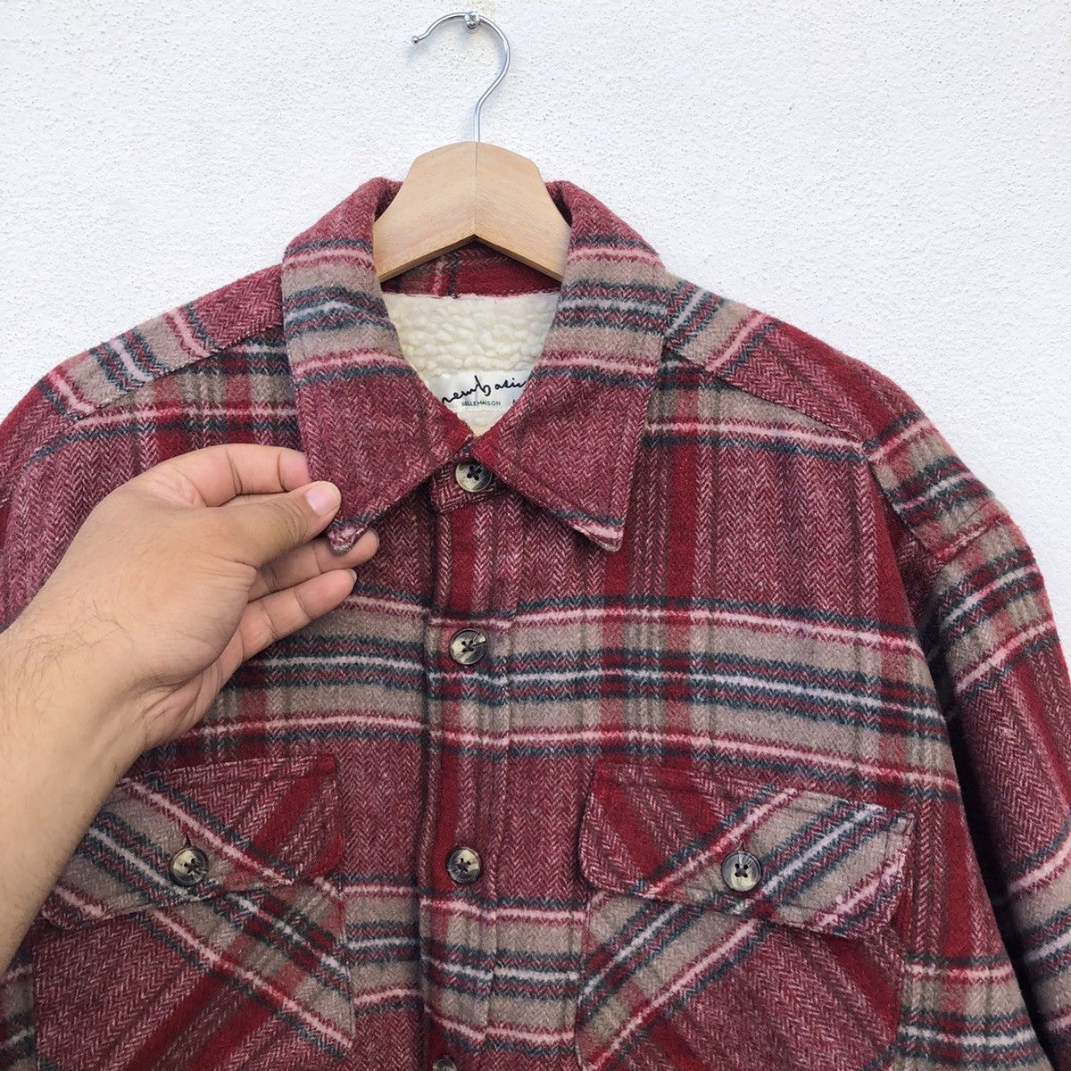 Flannel TARTAN DESIGN FLEECE FLANNEL BUTTON JACKET BELLE MAISON Size US M / EU 48-50 / 2 - 5 Thumbnail