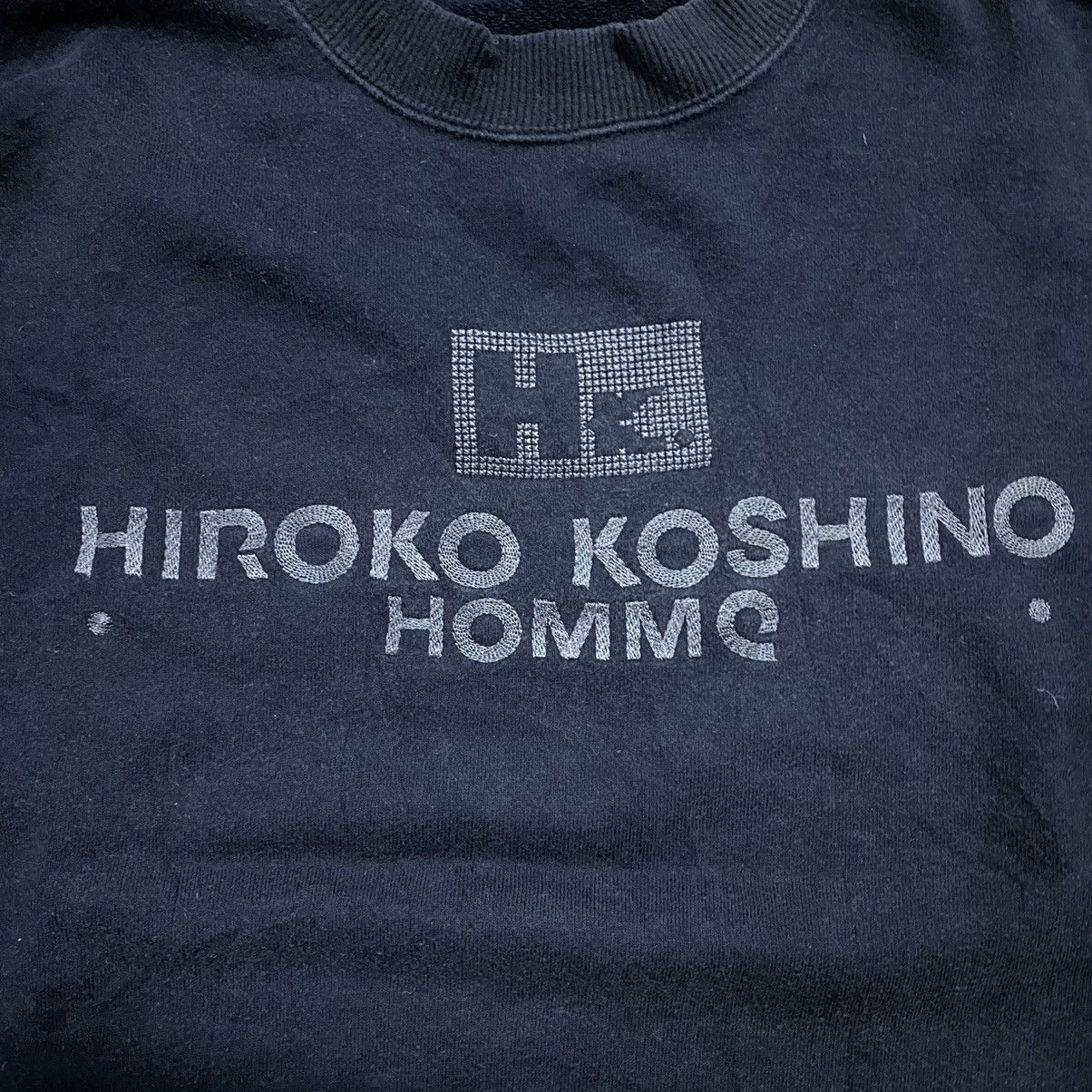 Hiroko Koshino Homme × Japanese Brand Hiroko Koshino Homme Embroidery Logo Sweatshirt Size US M / EU 48-50 / 2 - 5 Thumbnail