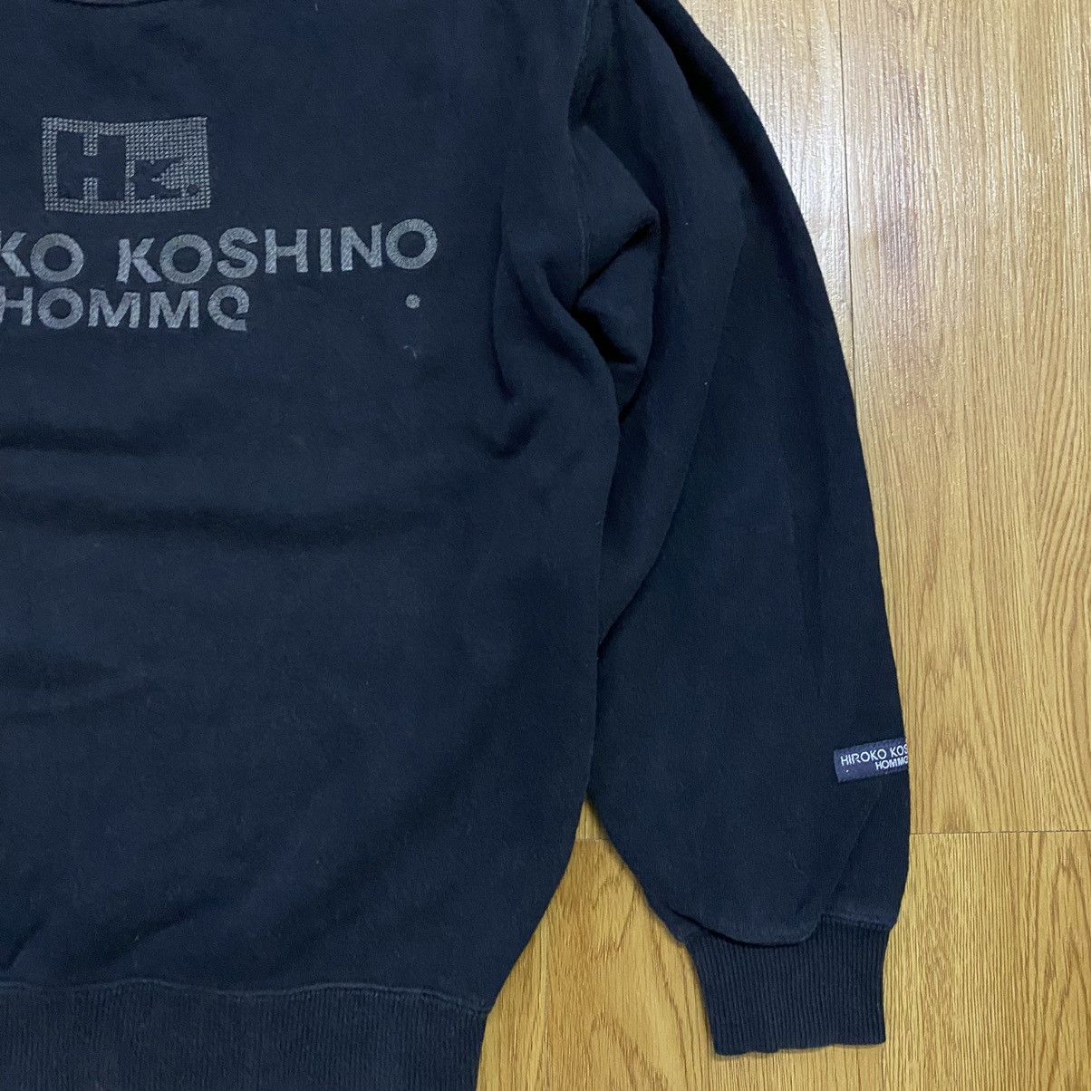 Hiroko Koshino Homme × Japanese Brand Hiroko Koshino Homme Embroidery Logo Sweatshirt Size US M / EU 48-50 / 2 - 3 Thumbnail