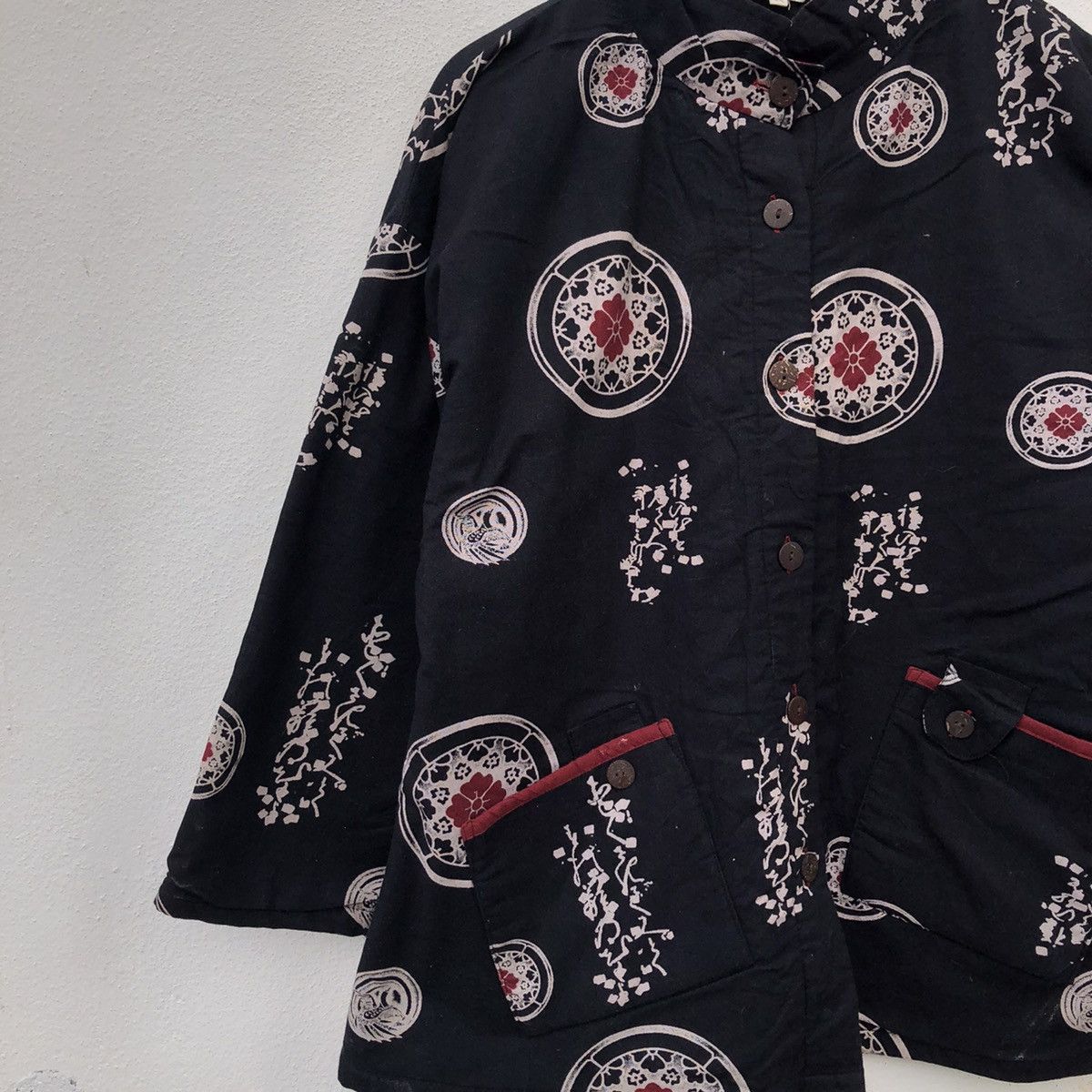 Japanese Brand VINTAGE FULL PRINT KIMONO JACKET RARE DESIGN Size US M / EU 48-50 / 2 - 4 Thumbnail
