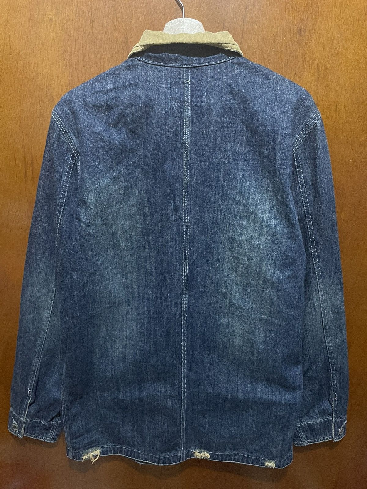 Von Dutch Vintage Von Dutch Workers Distressed Denim Jackets Size US M / EU 48-50 / 2 - 5 Thumbnail