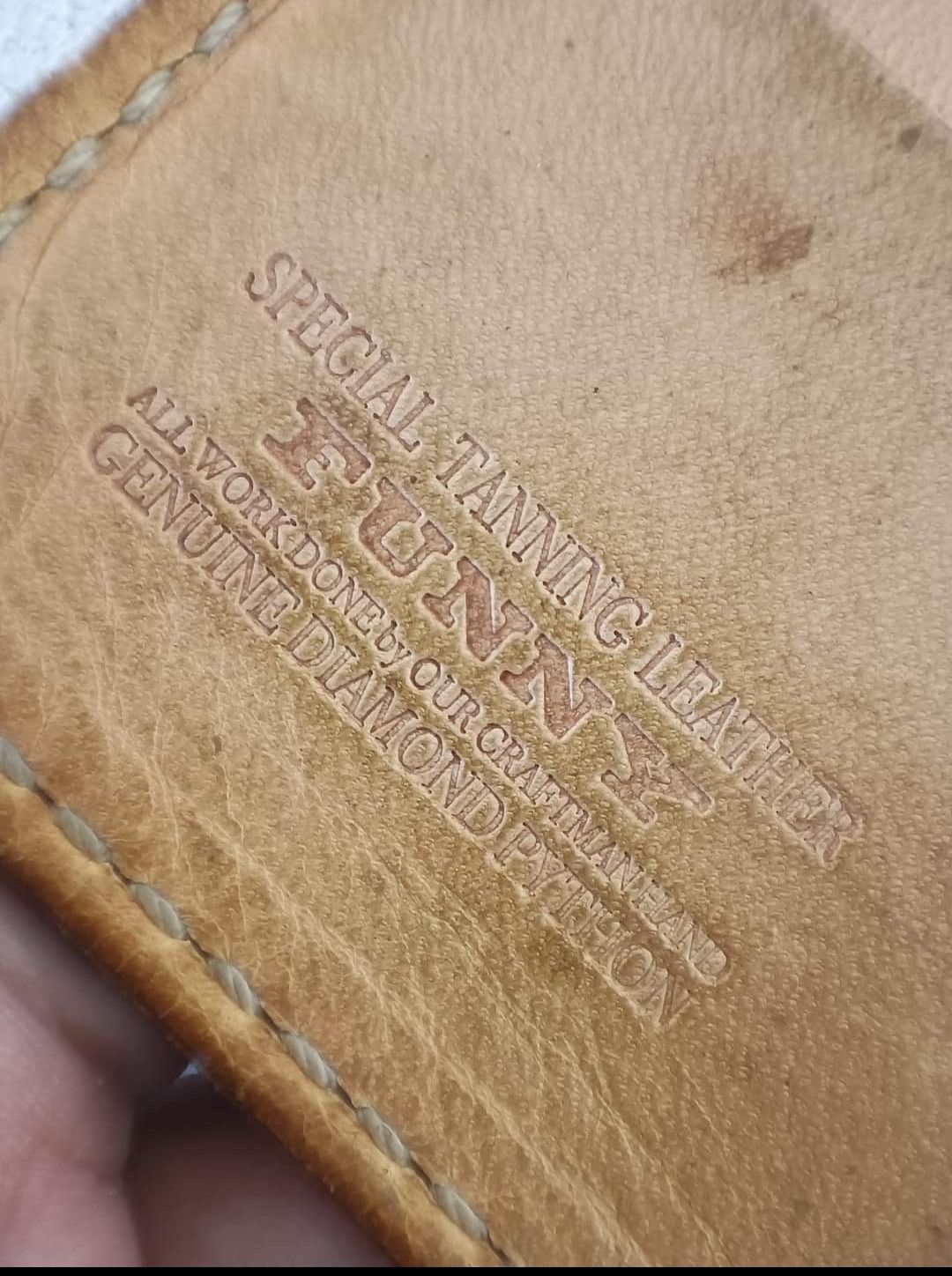 Genuine Leather Funny python long wallet Rare vintage Size ONE SIZE - 6 Thumbnail