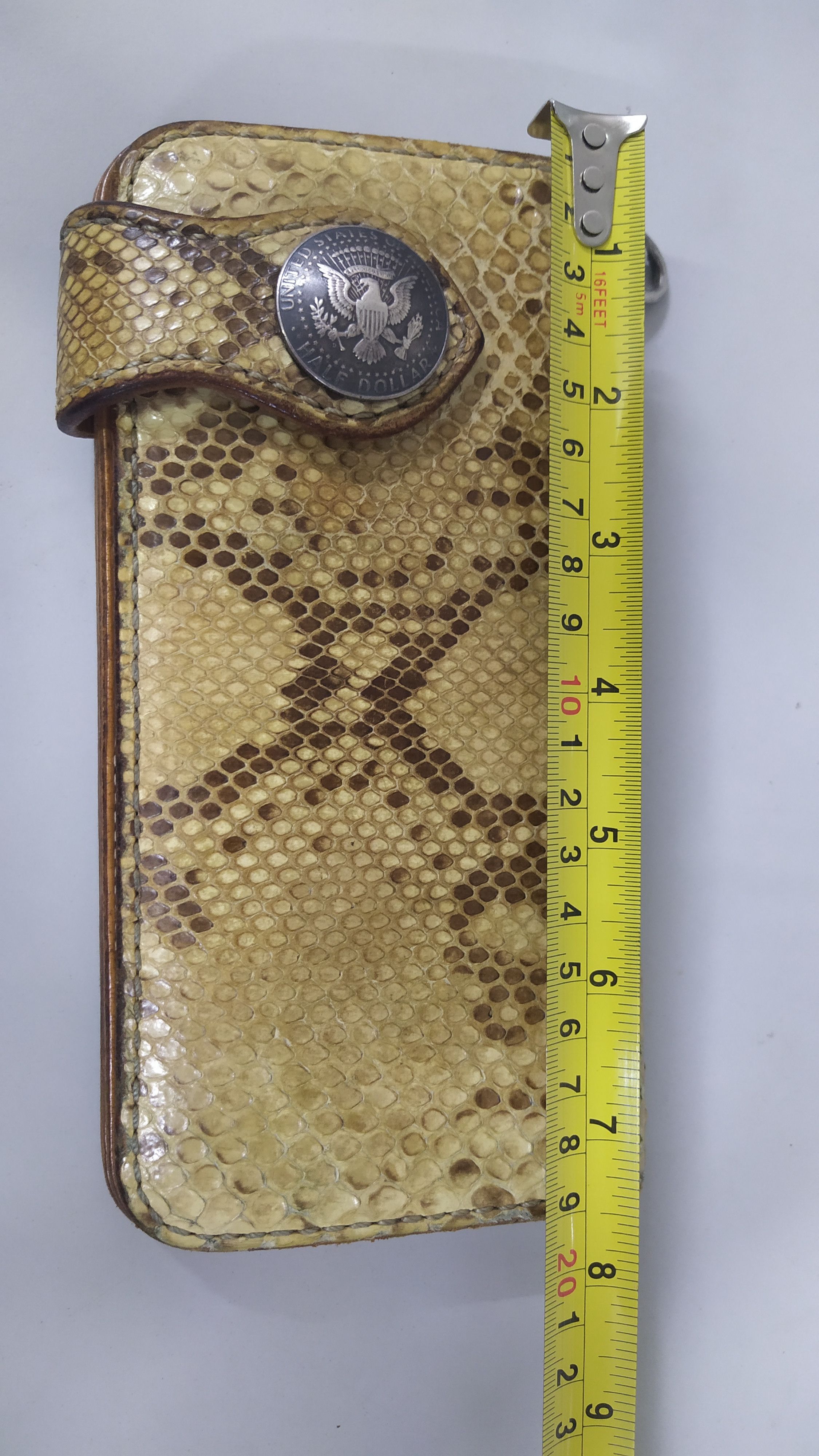 Genuine Leather Funny python long wallet Rare vintage Size ONE SIZE - 7 Thumbnail