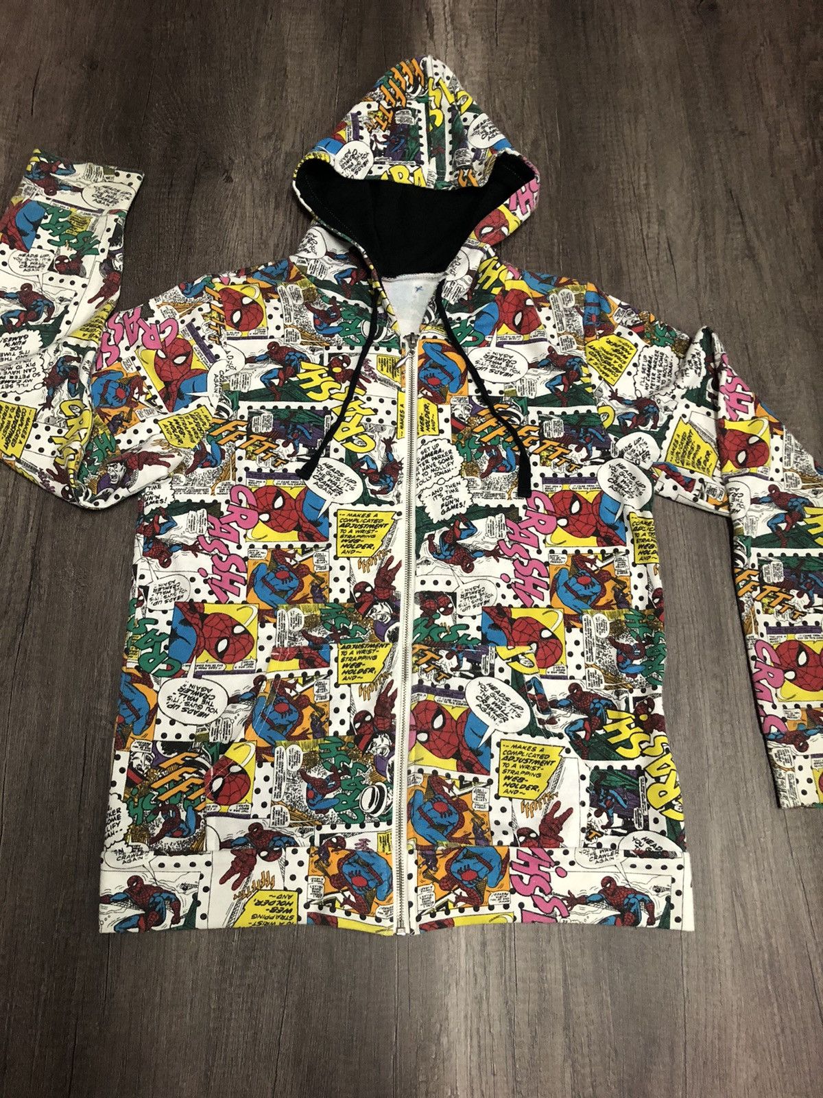 Anime × Cartoon Network × Marvel Comics Sweatshirt Hoodies Marvel Ultimate Spiderman Fullprint Size US M / EU 48-50 / 2 - 3 Thumbnail