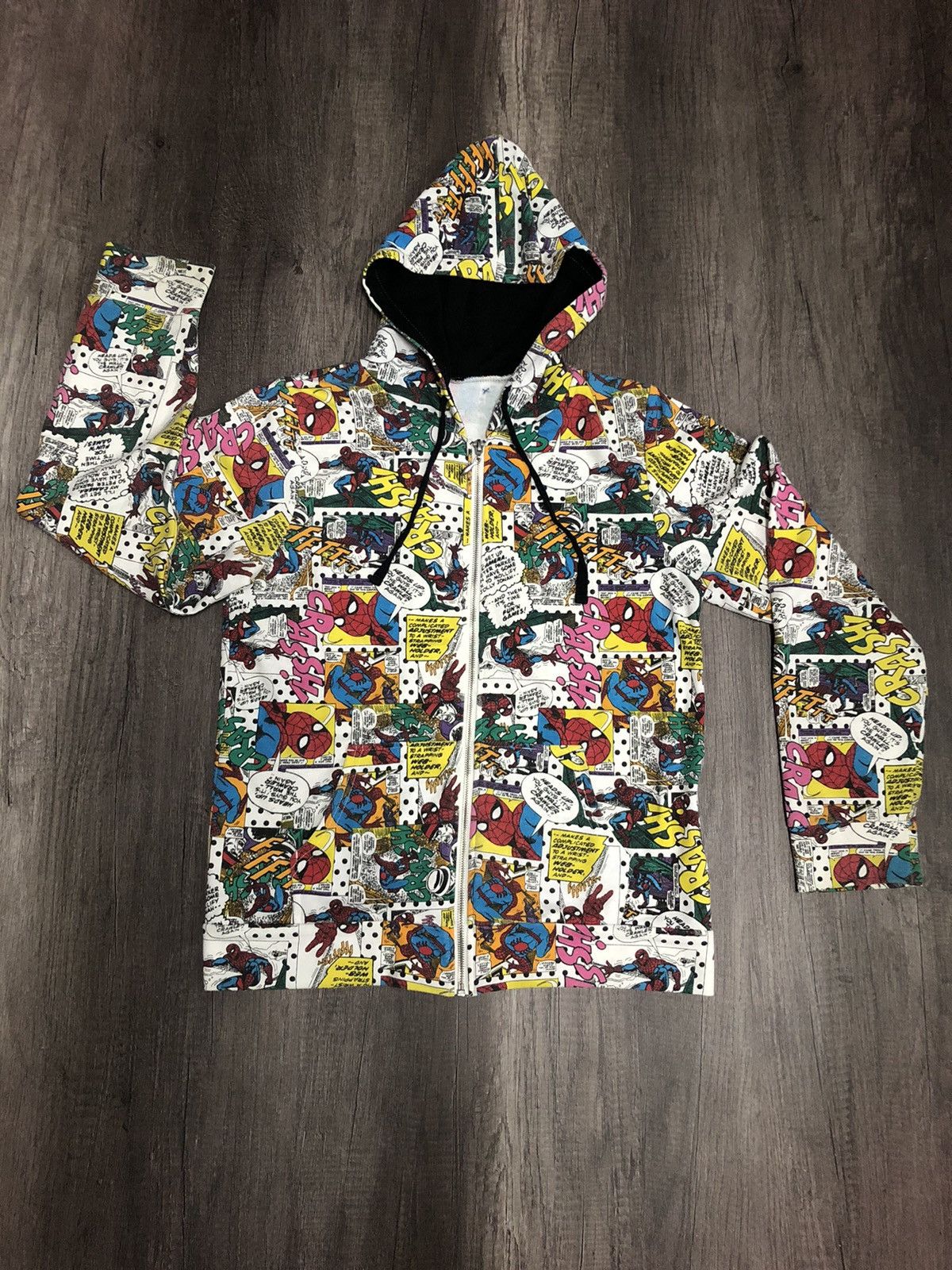 Anime × Cartoon Network × Marvel Comics Sweatshirt Hoodies Marvel Ultimate Spiderman Fullprint Size US M / EU 48-50 / 2 - 1 Thumbnail