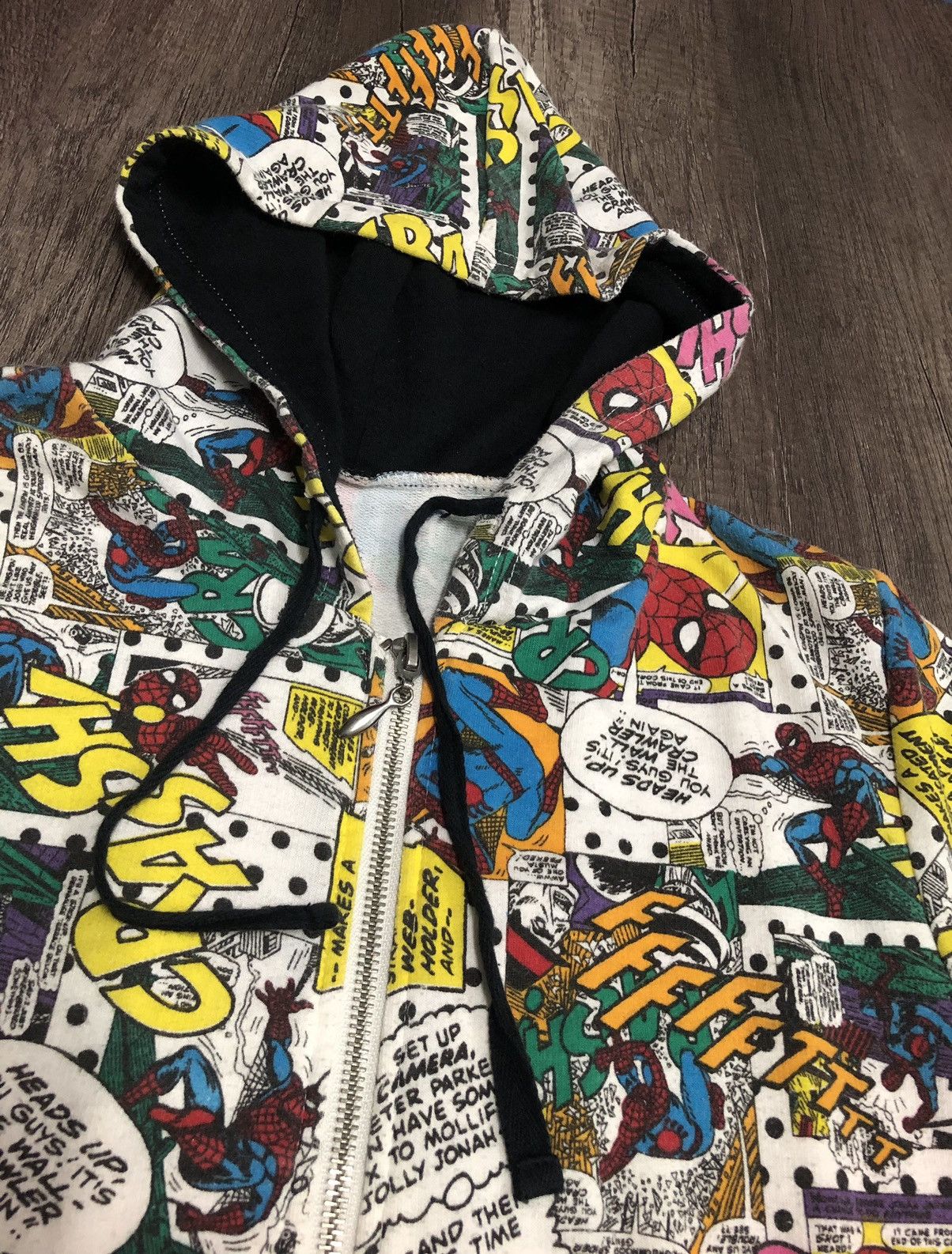 Anime × Cartoon Network × Marvel Comics Sweatshirt Hoodies Marvel Ultimate Spiderman Fullprint Size US M / EU 48-50 / 2 - 6 Thumbnail