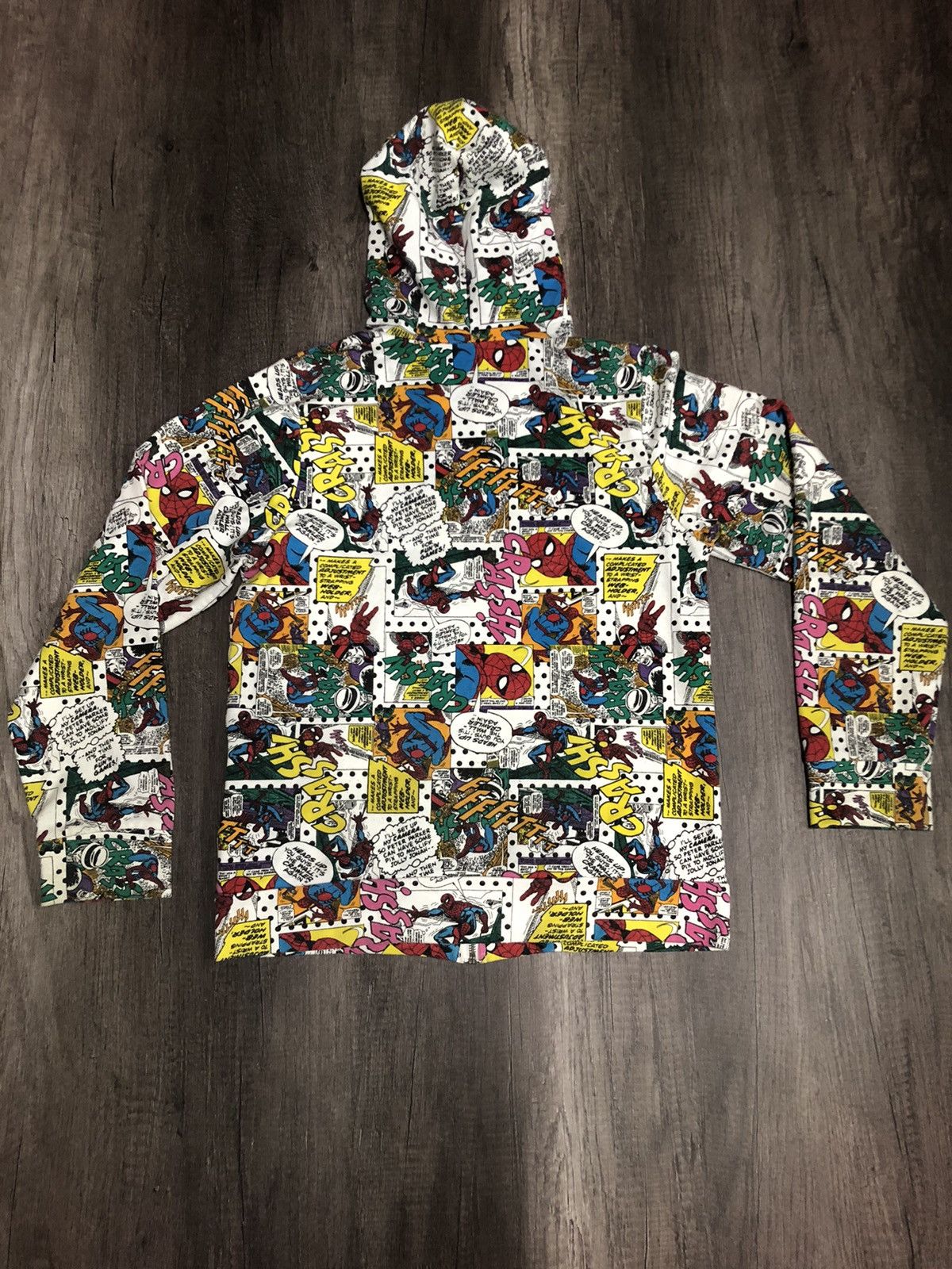 Anime × Cartoon Network × Marvel Comics Sweatshirt Hoodies Marvel Ultimate Spiderman Fullprint Size US M / EU 48-50 / 2 - 2 Thumbnail