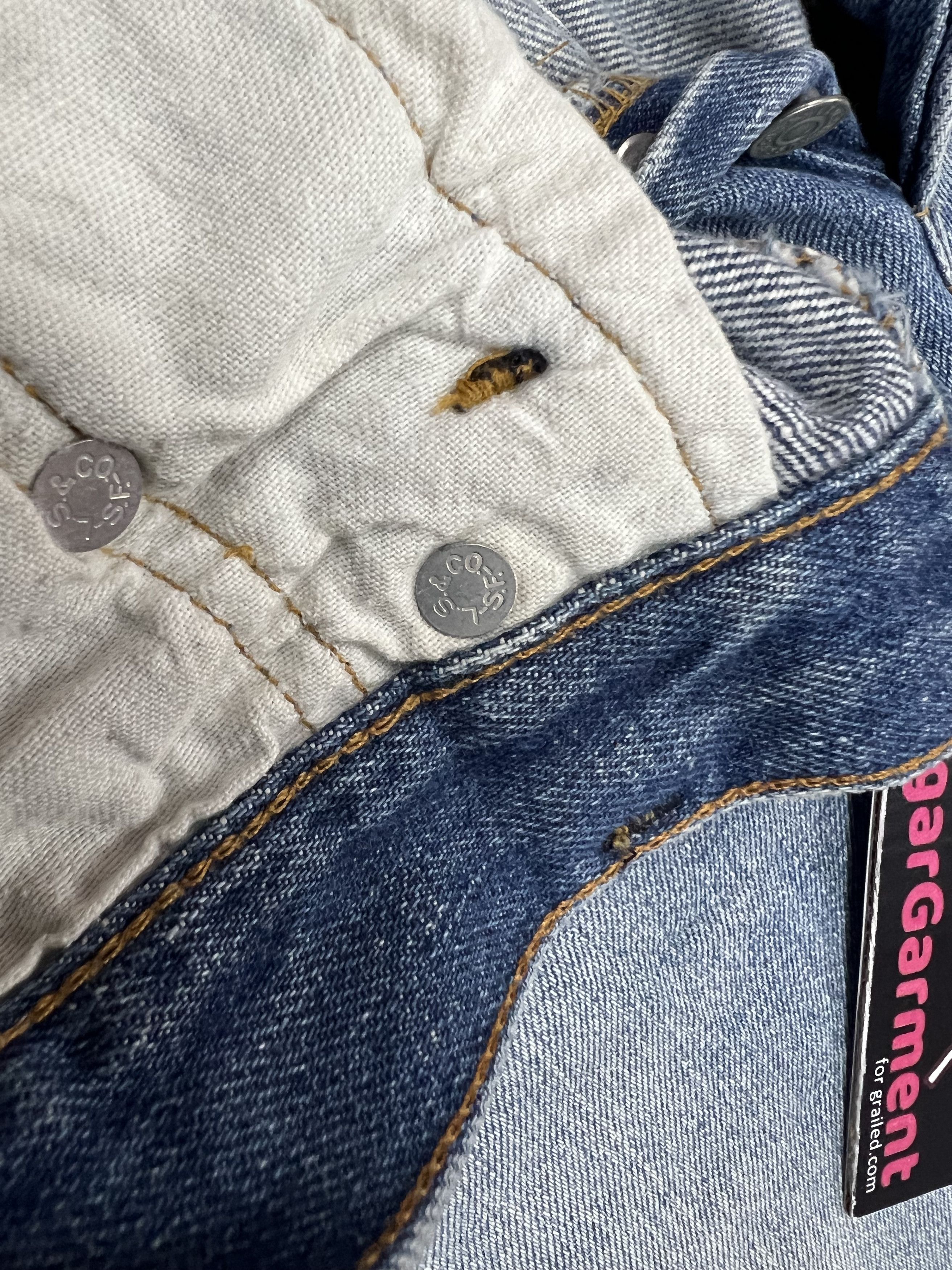 Levi's LEVIS 501 Jeans RINDEM SELVEDGE Button #6 Size US 31 - 9 Thumbnail