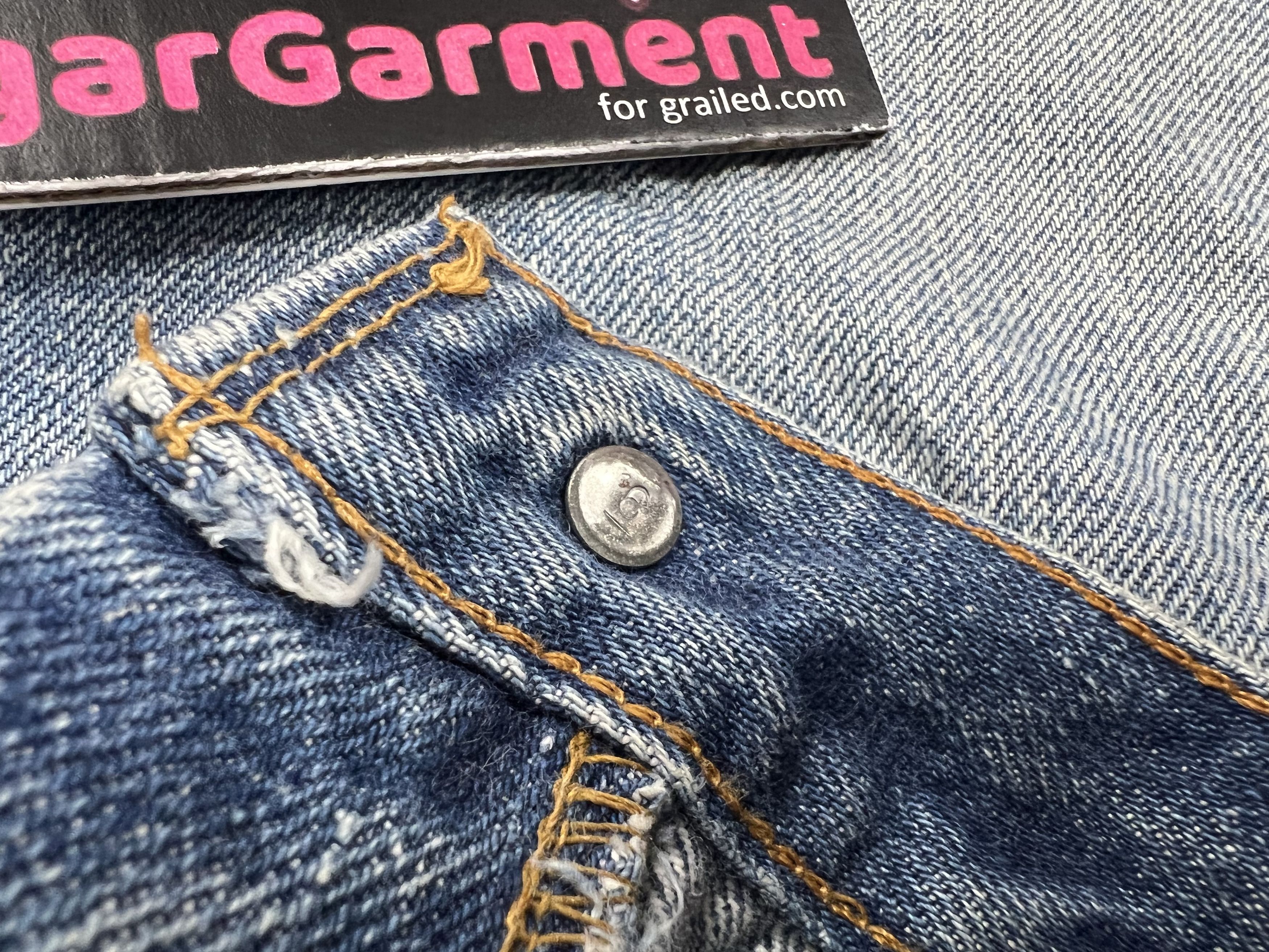 Levi's LEVIS 501 Jeans RINDEM SELVEDGE Button #6 Size US 31 - 7 Thumbnail
