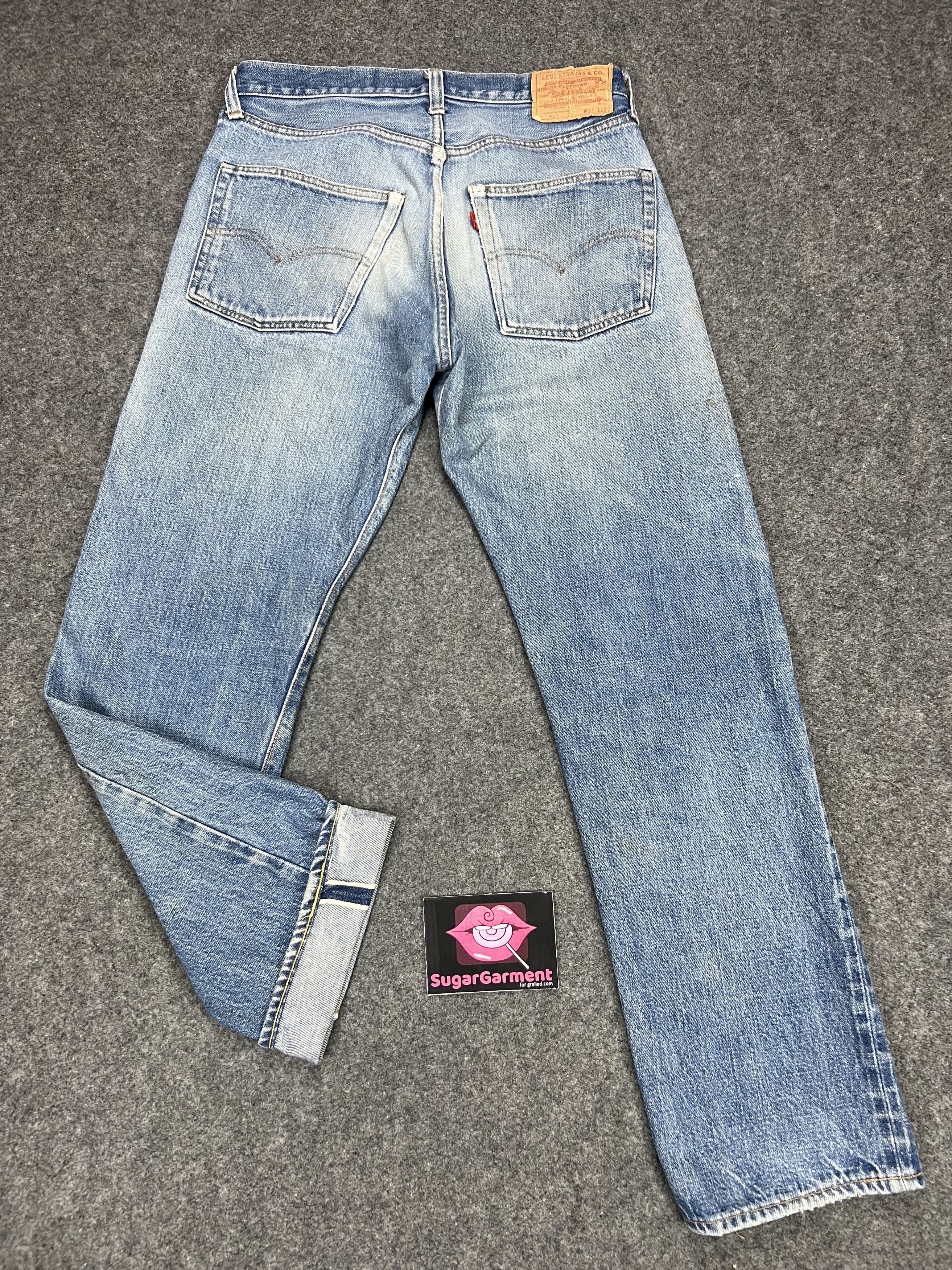 Levi's LEVIS 501 Jeans RINDEM SELVEDGE Button #6 Size US 31 - 2 Thumbnail