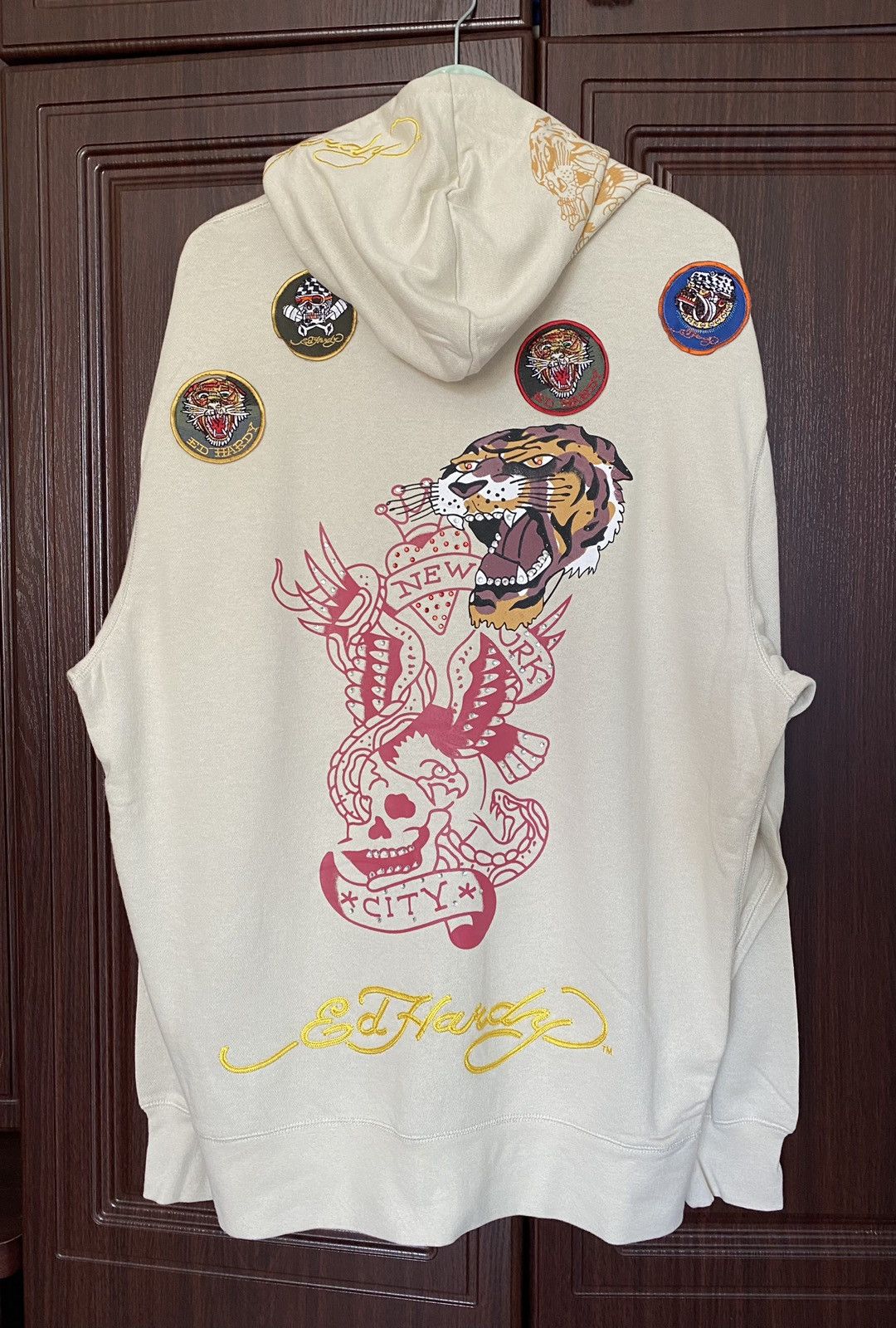 Ed Hardy Ed Hardy by Christian Audigier Tiger Y2K Hoodie Stussy Dutch Size US XL / EU 56 / 4 - 1 Thumbnail