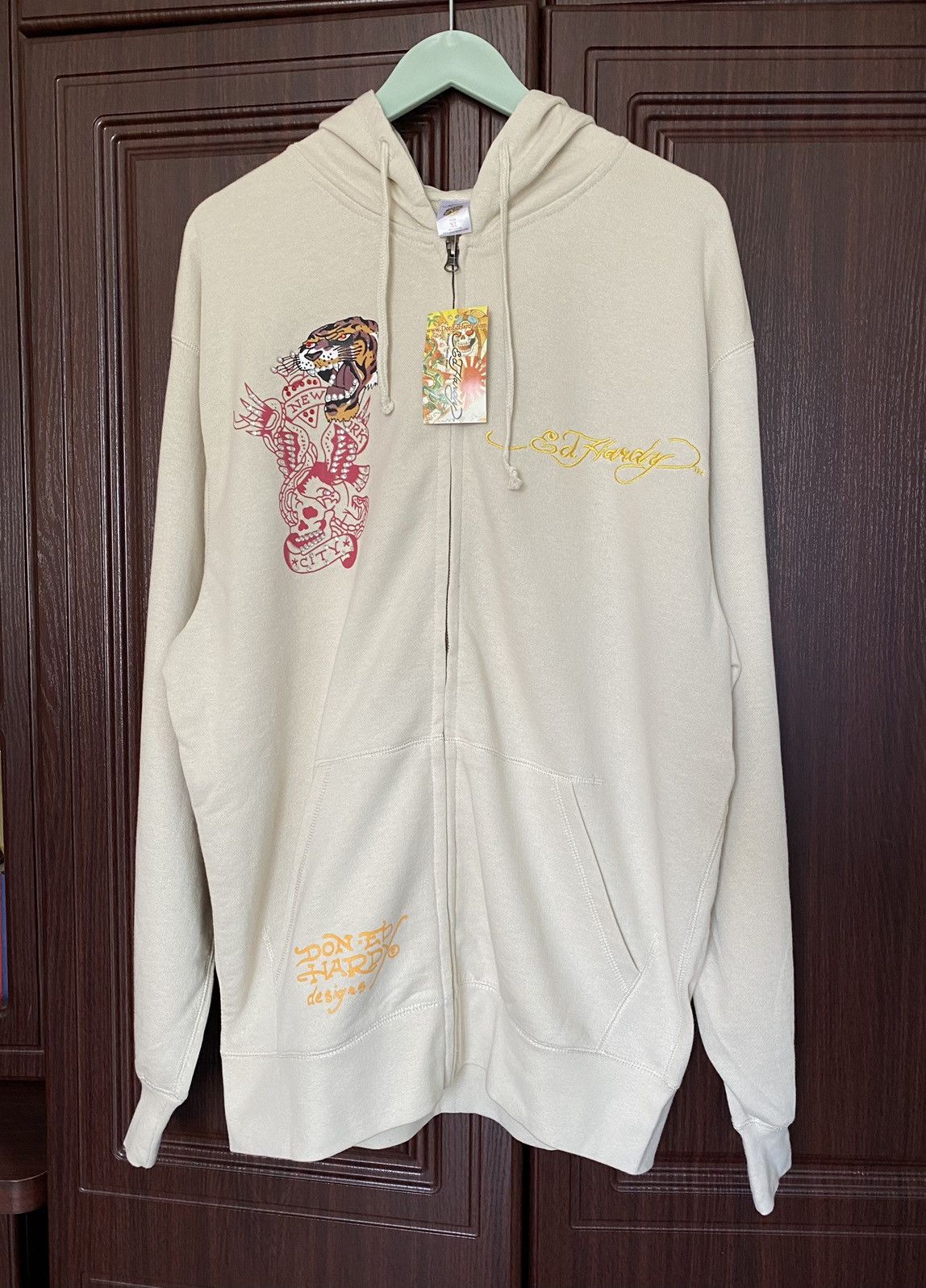 Ed Hardy Ed Hardy by Christian Audigier Tiger Y2K Hoodie Stussy Dutch Size US XL / EU 56 / 4 - 6 Thumbnail