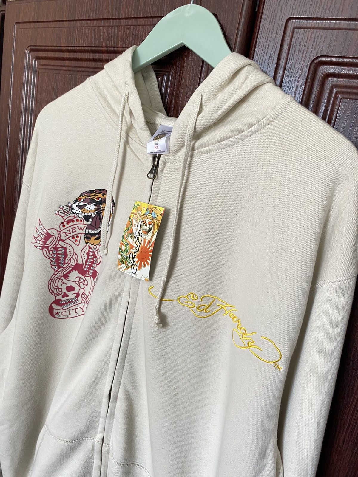 Ed Hardy Ed Hardy by Christian Audigier Tiger Y2K Hoodie Stussy Dutch Size US XL / EU 56 / 4 - 7 Thumbnail
