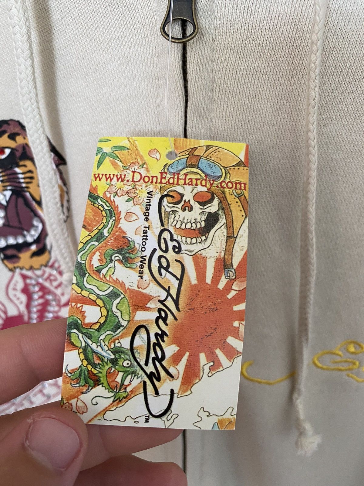 Ed Hardy Ed Hardy by Christian Audigier Tiger Y2K Hoodie Stussy Dutch Size US XL / EU 56 / 4 - 13 Thumbnail