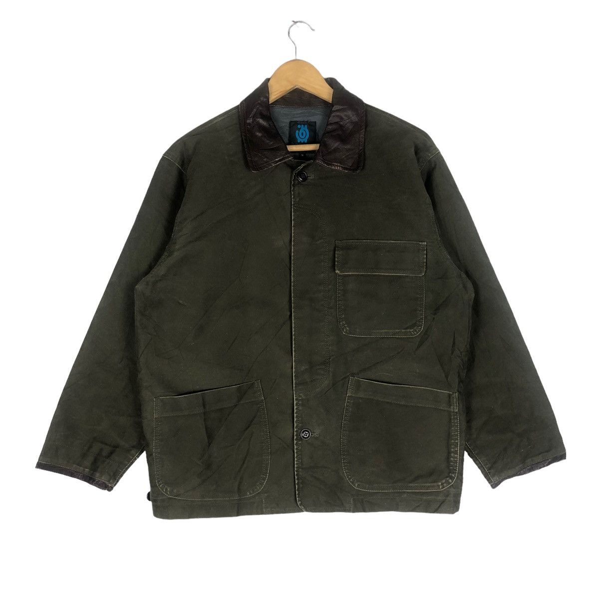image of Hrmtg x Tornado Mart Beaspa Chore Jacket in Dark Green, Men's (Size Large)