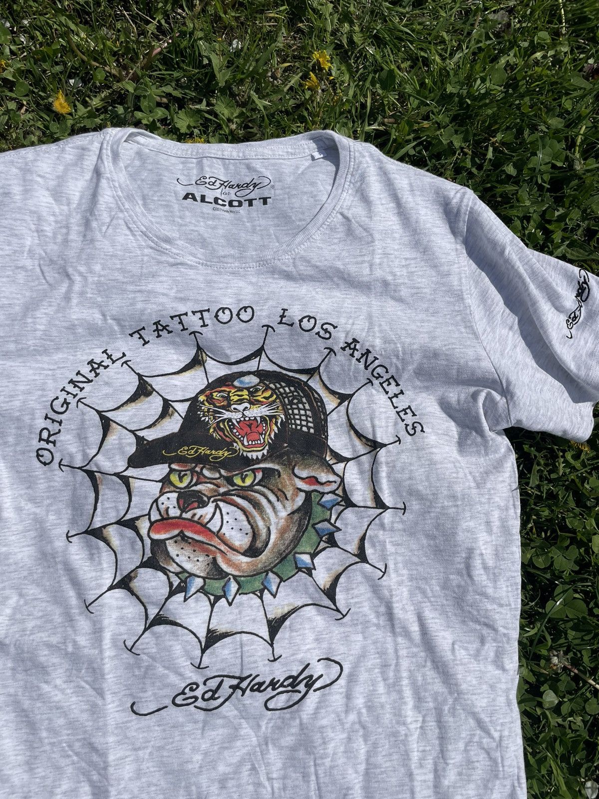 Ed Hardy Ed Hardy dog cap for Alcott vintage t-shirt big logo Size US S / EU 44-46 / 1 - 1 Thumbnail