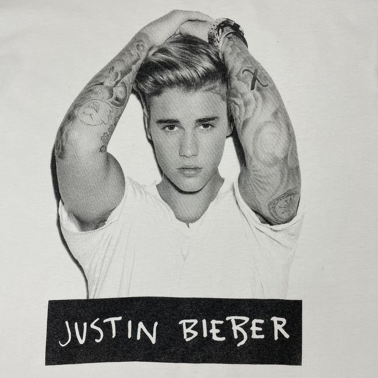 Band Tees 2017 Justin Bieber Big Face T-shirt Size US L / EU 52-54 / 3 - 7 Thumbnail