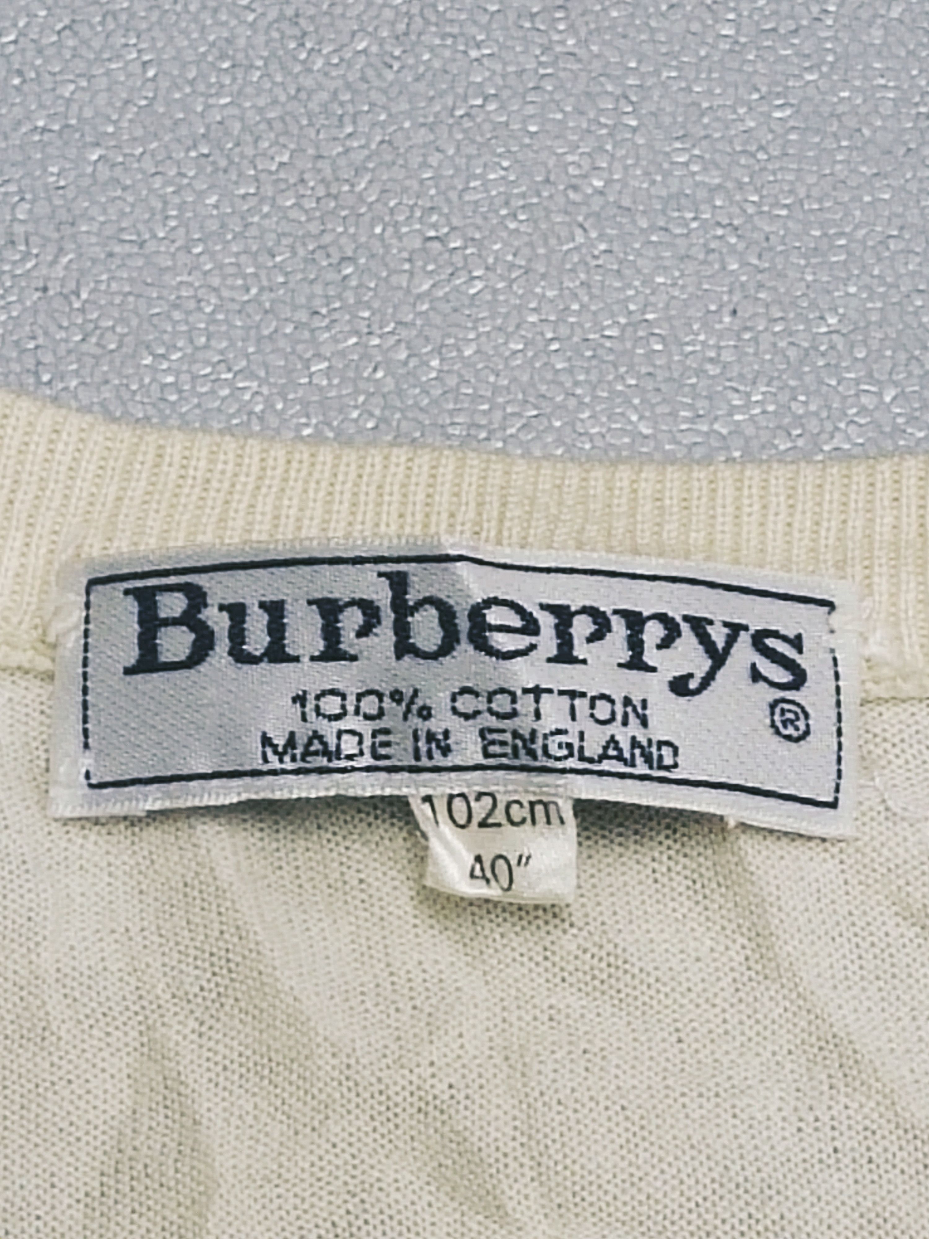 Burberry × Vintage Vintage Burberrys Stretch Long Sleeve Made In England Size US S / EU 44-46 / 1 - 4 Thumbnail