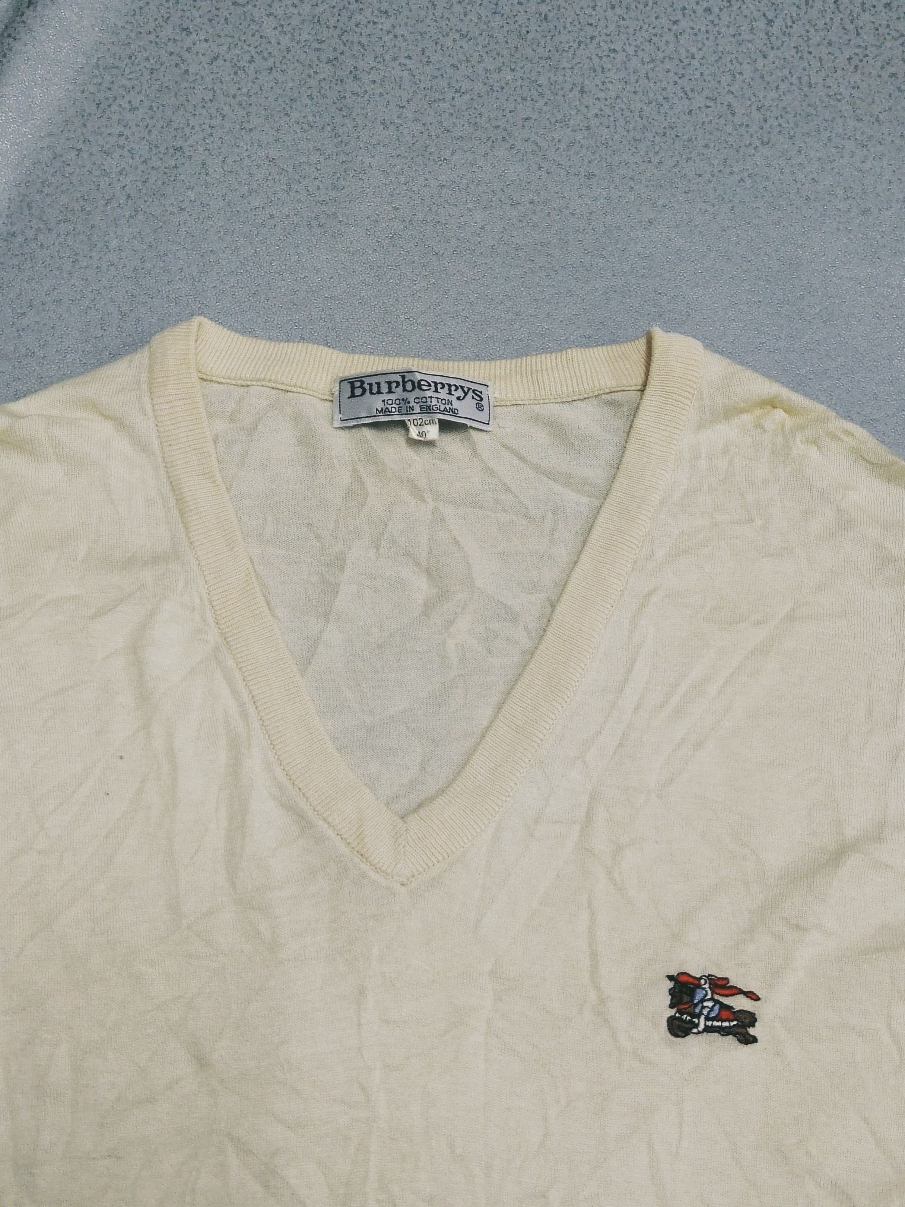 Burberry × Vintage Vintage Burberrys Stretch Long Sleeve Made In England Size US S / EU 44-46 / 1 - 2 Thumbnail