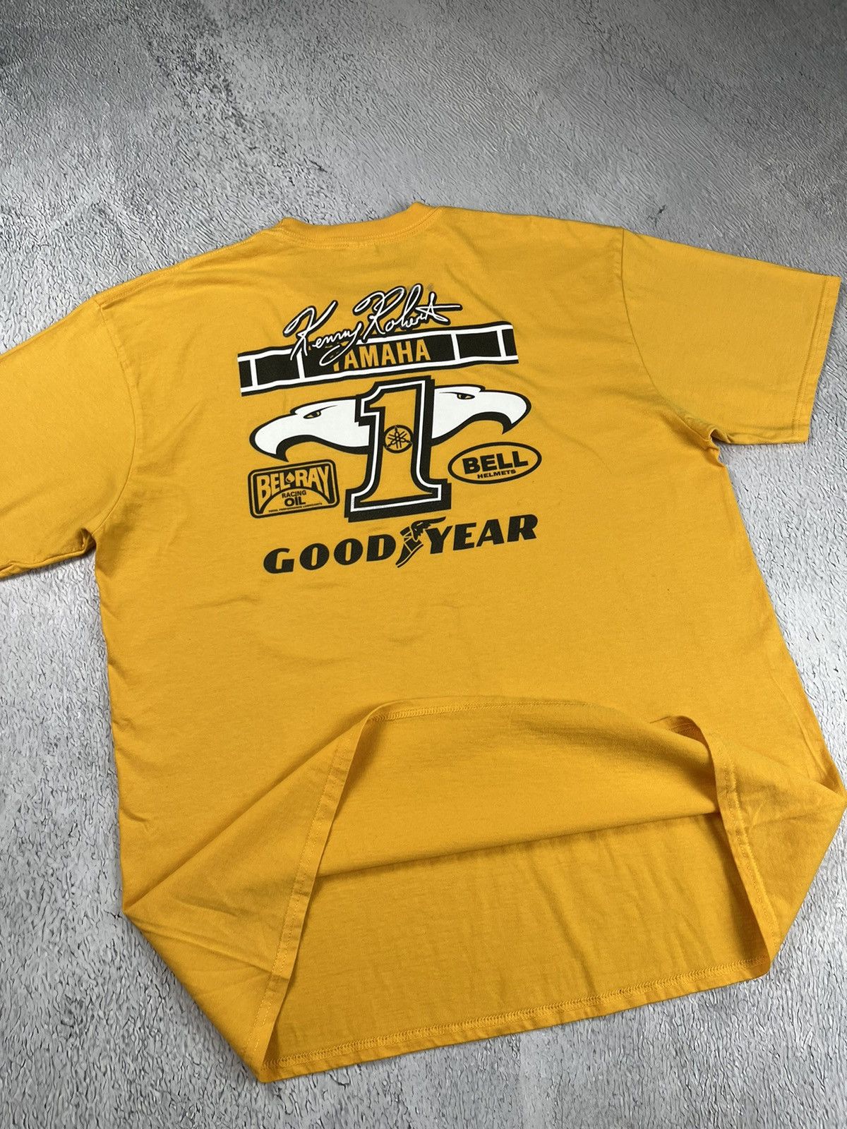 NASCAR Vintage Yamaha Kenny Robert t-shirt good year belray racing Size US XL / EU 56 / 4 - 3 Thumbnail