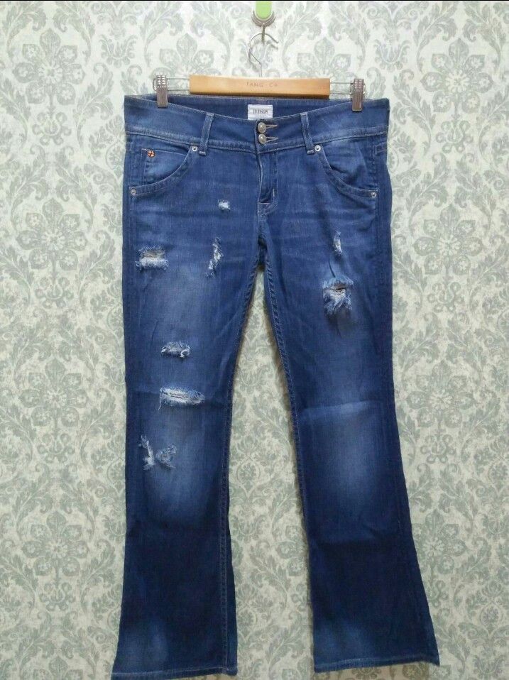 Hudson Denim Jeans Bootcut Pant Swagger Distressed Hudson USA Size US 34 / EU 50 - 1 Thumbnail