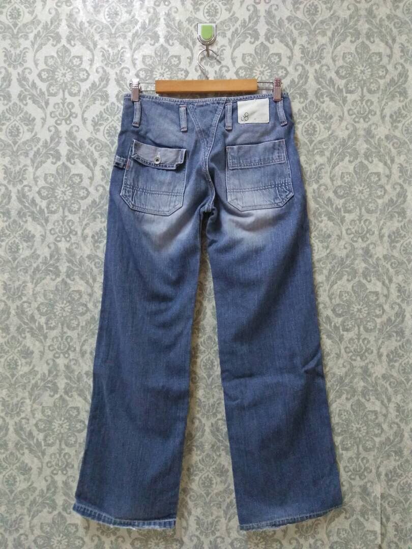 Johnbull Vintage Distressed John Bull Fatigue Buckle Back Jeans Size US 30 / EU 46 - 2 Thumbnail