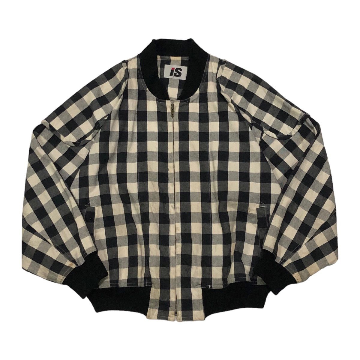 Issey Miyake × Tsumori Chisato × Vintage Vintage I.S Chisato Tsumori Design Spellout Bomber Jacket Size US L / EU 52-54 / 3 - 3 Thumbnail