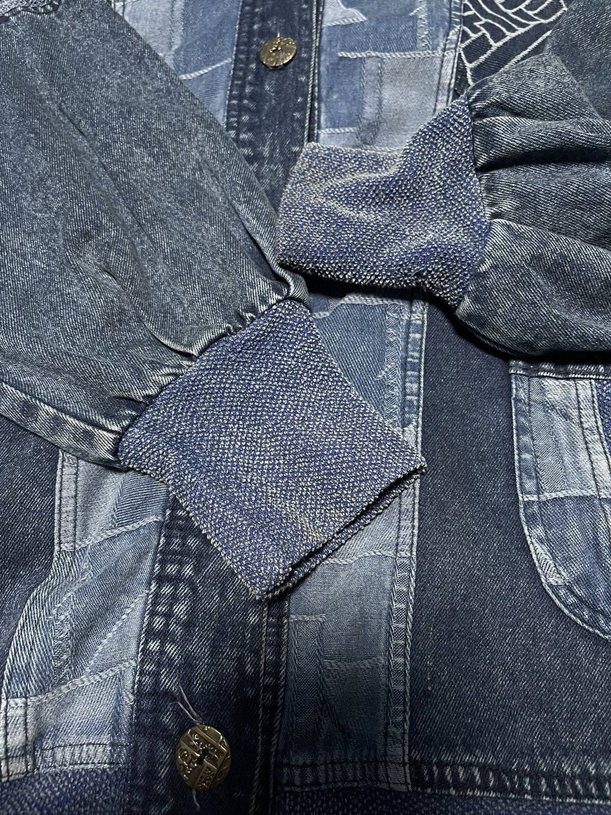 Indigo × Japanese Brand × Vintage Vintage Clothing Japanese Traditional Boro Patchworks Size US L / EU 52-54 / 3 - 7 Thumbnail