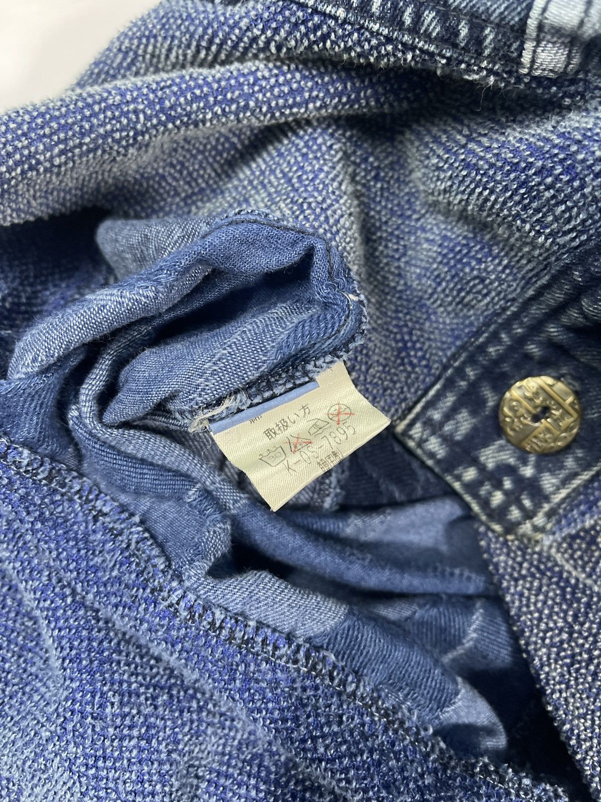Indigo × Japanese Brand × Vintage Vintage Clothing Japanese Traditional Boro Patchworks Size US L / EU 52-54 / 3 - 8 Thumbnail