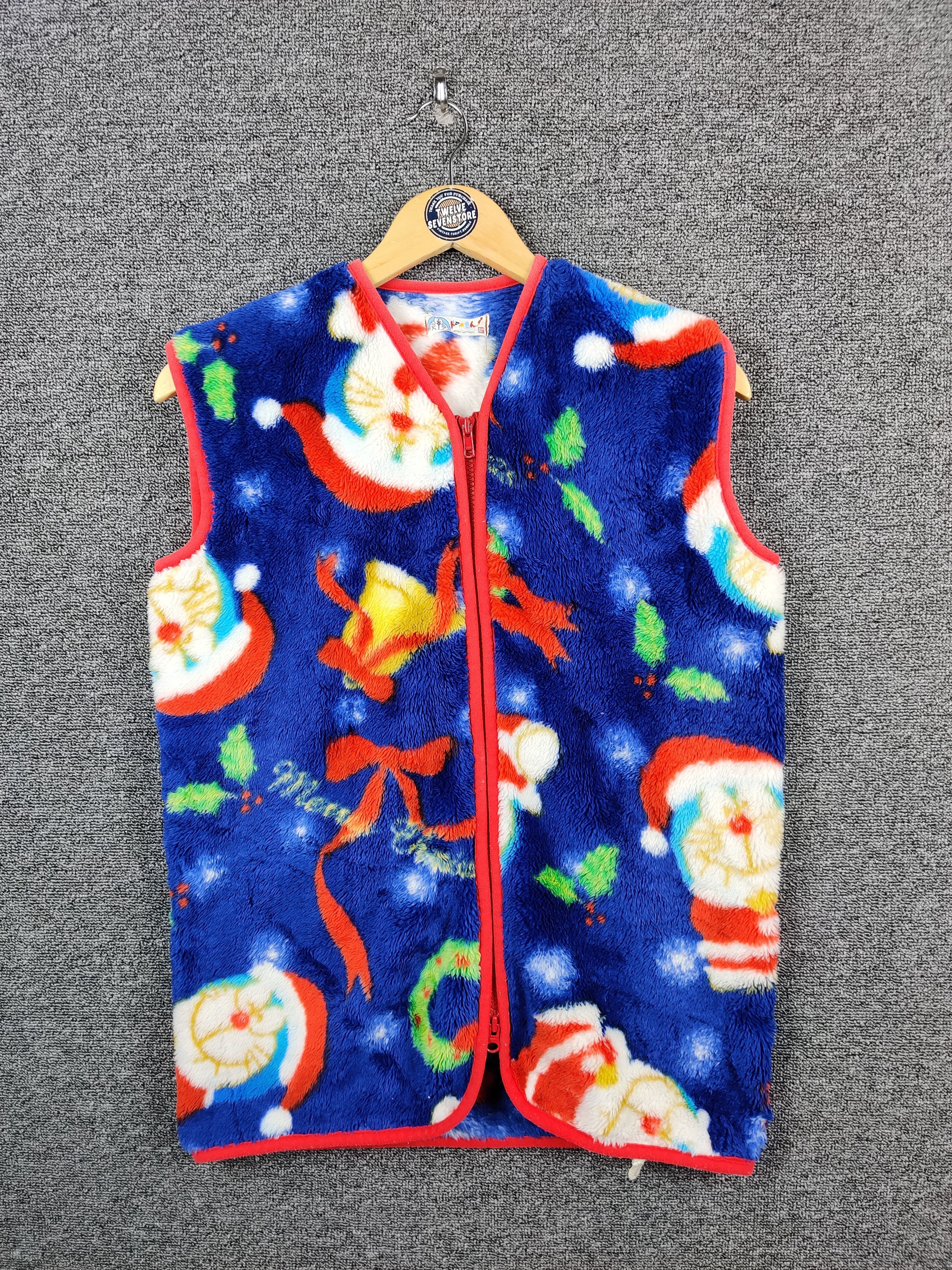Anime Vintage Doraemon Cartoon Fleece Anime Vest Size US M / EU 48-50 / 2 - 3 Thumbnail
