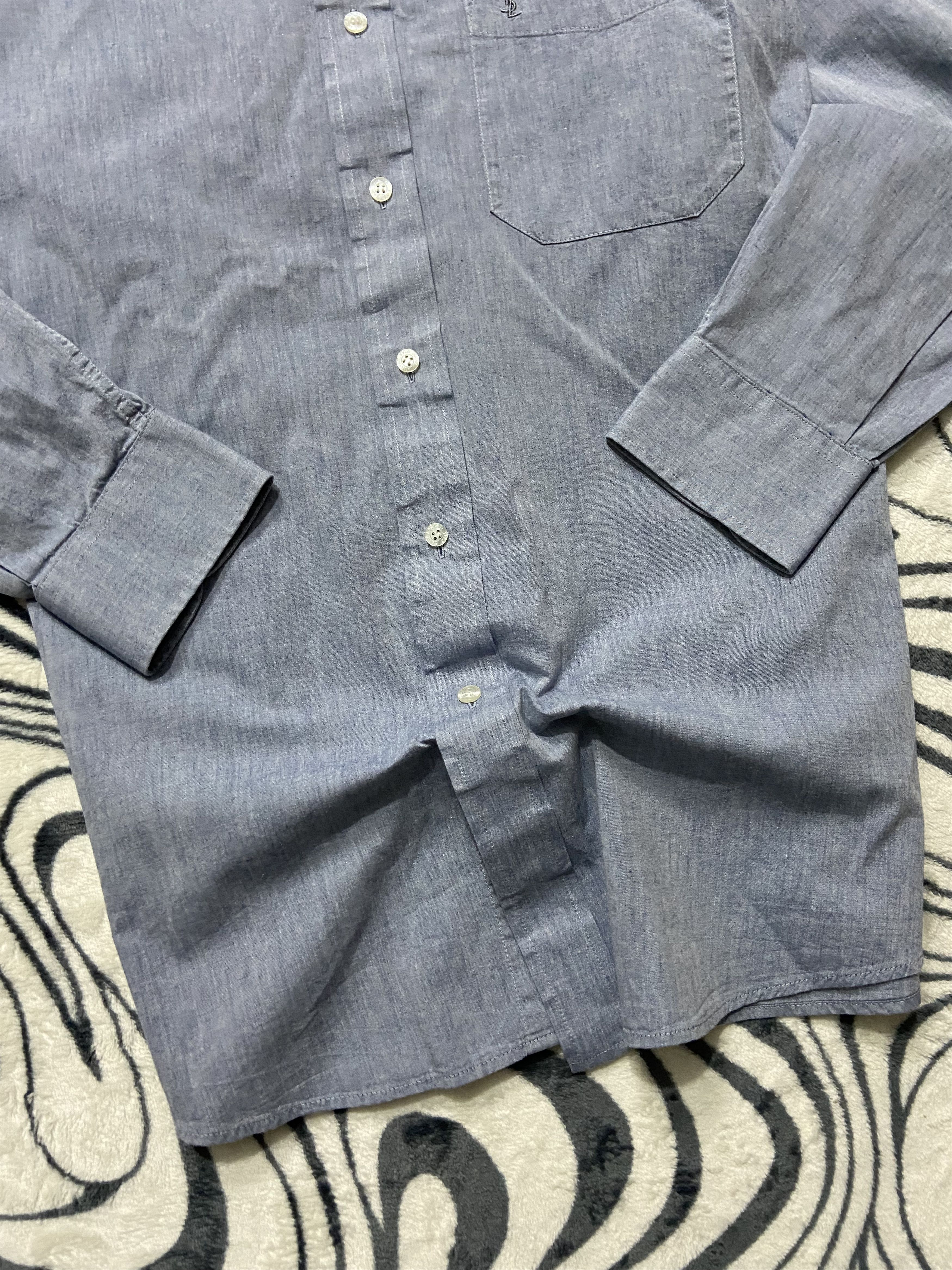Yves Saint Laurent Yves Saint Laurent YSL Mens Long Sleeve Shirt Size US L / EU 52-54 / 3 - 3 Thumbnail
