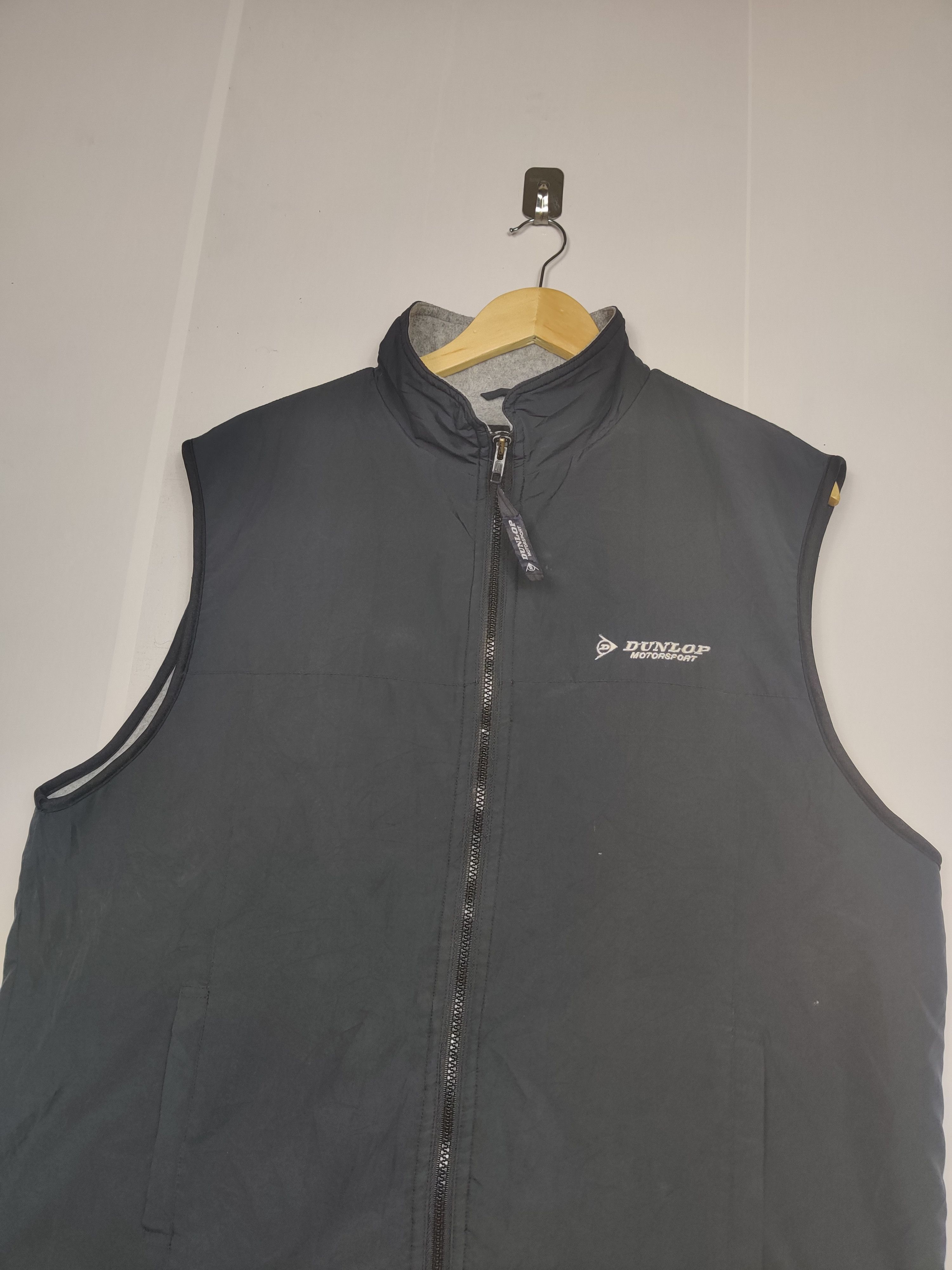 Dunlop Vintage Dunlop Motorsport Zipper Vest Size US L / EU 52-54 / 3 - 3 Thumbnail