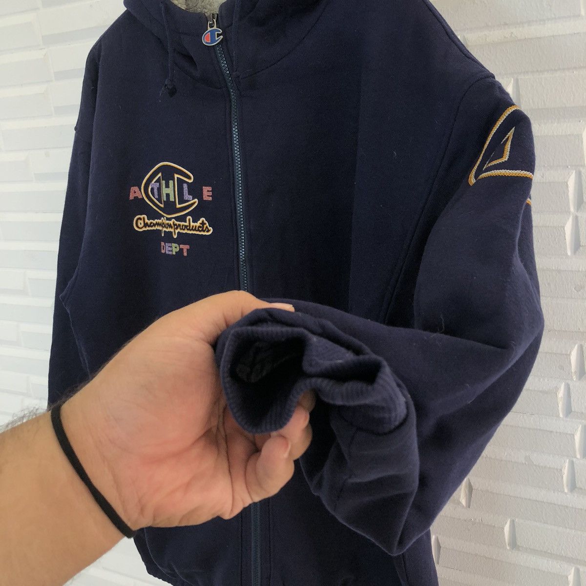 Champion VINTAGE HOODIE CHAMPION USA BIG LOGO STREETFASHION DESIGN Size US L / EU 52-54 / 3 - 9 Thumbnail