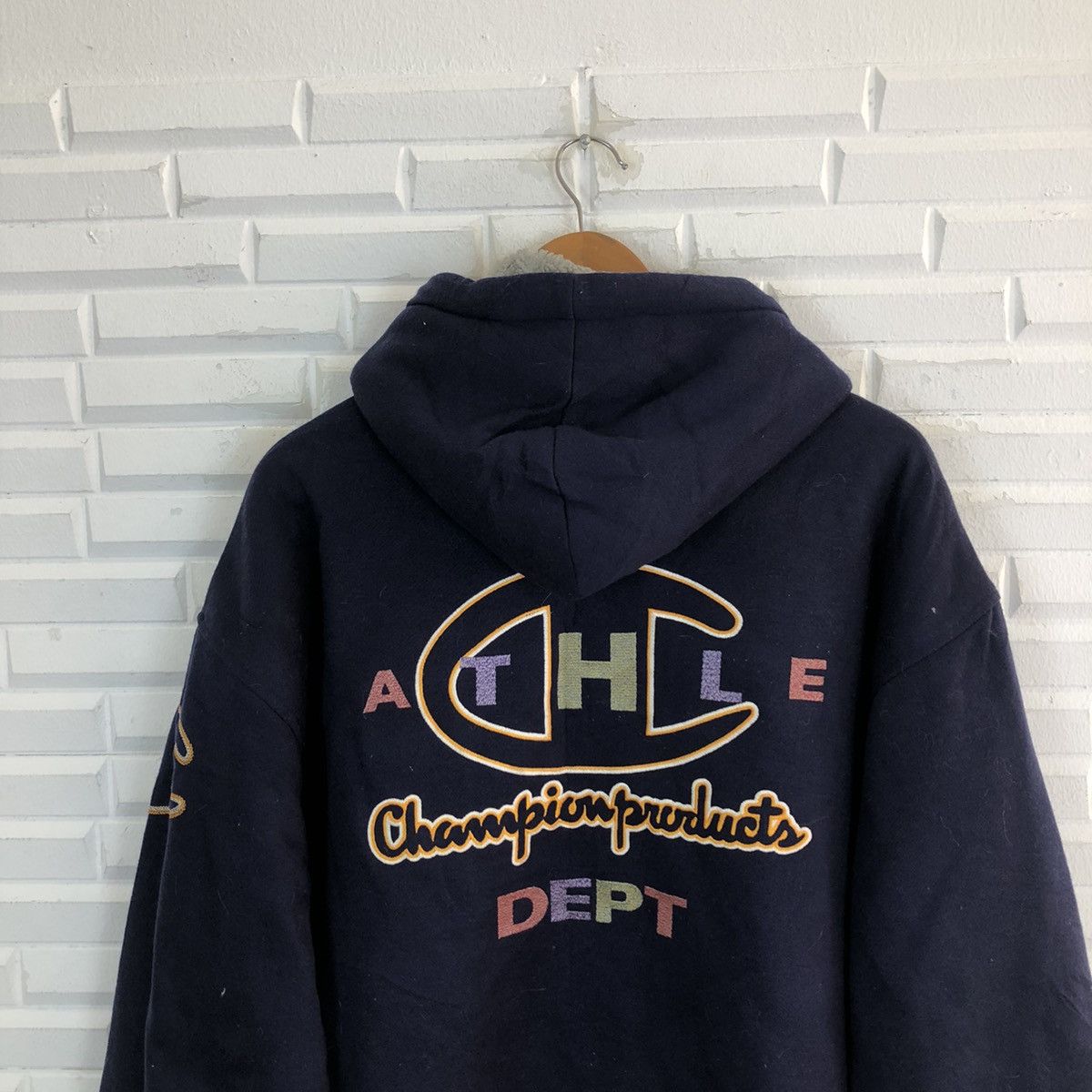 Champion VINTAGE HOODIE CHAMPION USA BIG LOGO STREETFASHION DESIGN Size US L / EU 52-54 / 3 - 11 Thumbnail