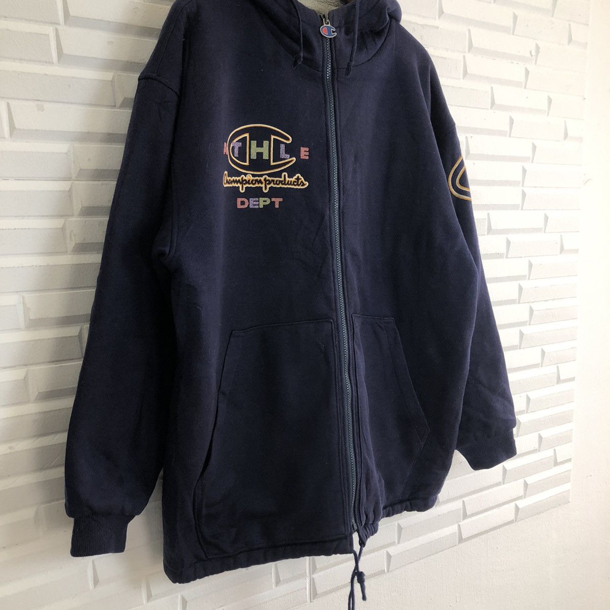 Champion VINTAGE HOODIE CHAMPION USA BIG LOGO STREETFASHION DESIGN Size US L / EU 52-54 / 3 - 5 Thumbnail