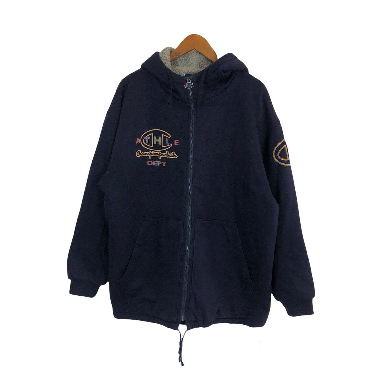Champion VINTAGE HOODIE CHAMPION USA BIG LOGO STREETFASHION DESIGN Size US L / EU 52-54 / 3 - 1 Thumbnail