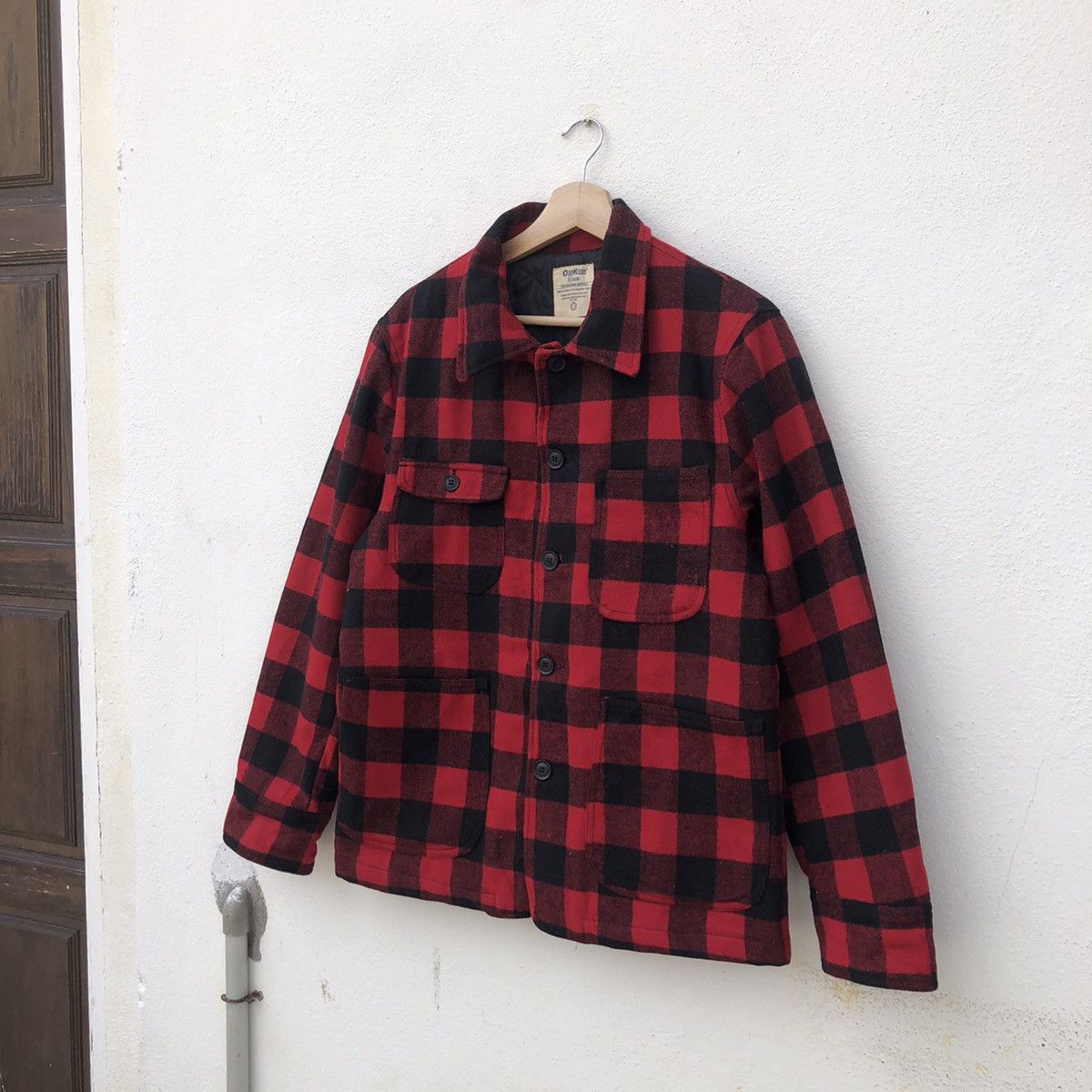 Flannel RARE VINTAGE OSHKOSH FLANNEL BUTTON JACKET TARTAN DESIGN Size US L / EU 52-54 / 3 - 2 Thumbnail