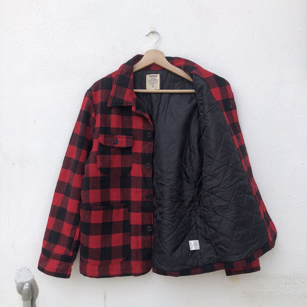 Flannel RARE VINTAGE OSHKOSH FLANNEL BUTTON JACKET TARTAN DESIGN Size US L / EU 52-54 / 3 - 9 Thumbnail