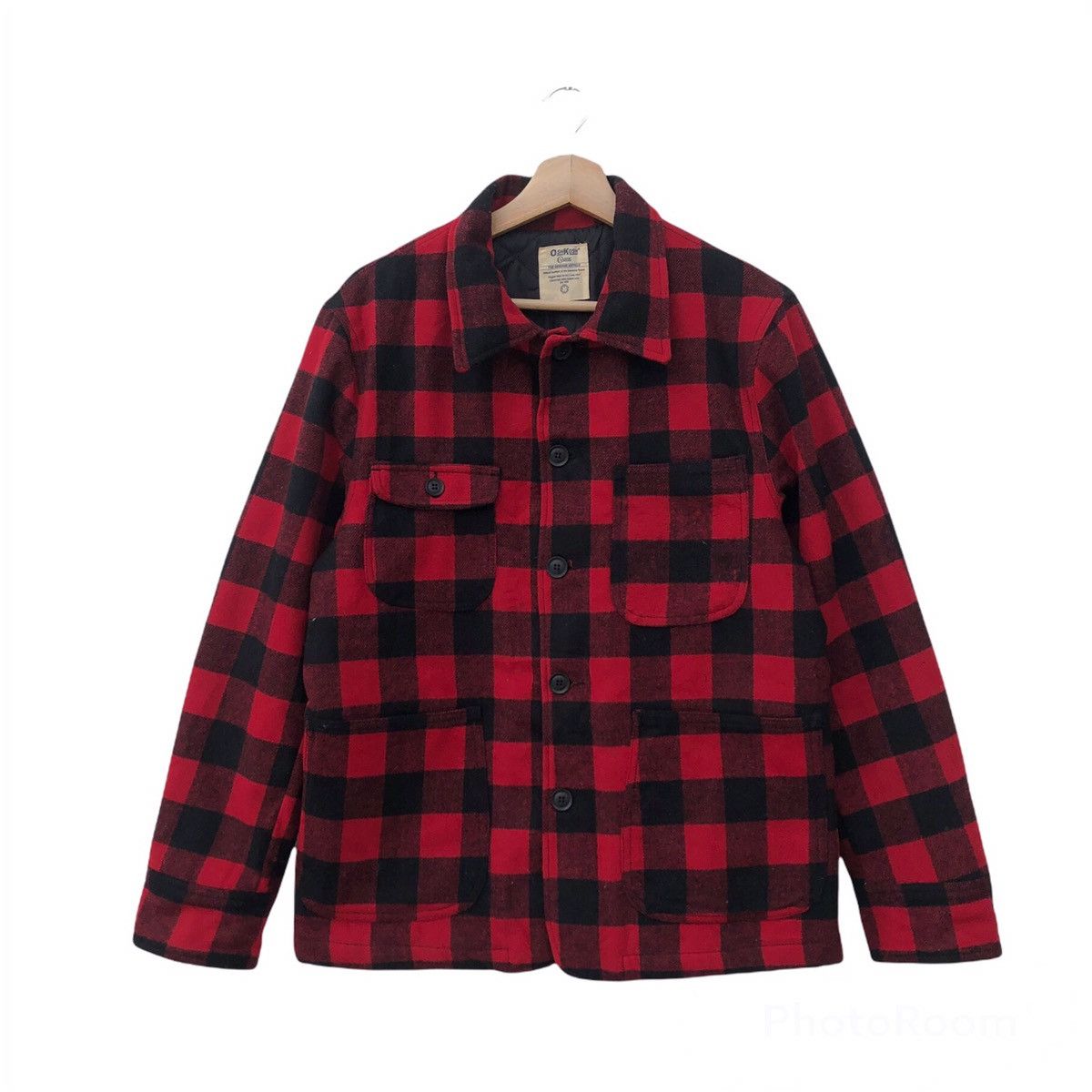 Flannel RARE VINTAGE OSHKOSH FLANNEL BUTTON JACKET TARTAN DESIGN Size US L / EU 52-54 / 3 - 1 Thumbnail