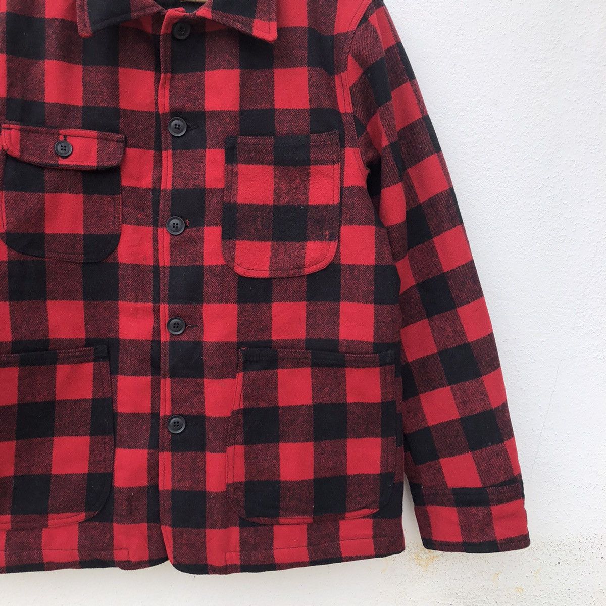 Flannel RARE VINTAGE OSHKOSH FLANNEL BUTTON JACKET TARTAN DESIGN Size US L / EU 52-54 / 3 - 4 Thumbnail