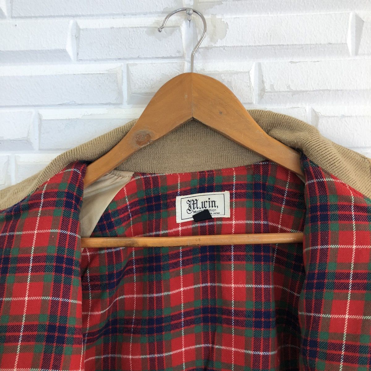Japanese Brand VINTAGE M WIN MADE IN JAPAN BOMBER JACKET TARTAN LINING Size US L / EU 52-54 / 3 - 12 Thumbnail