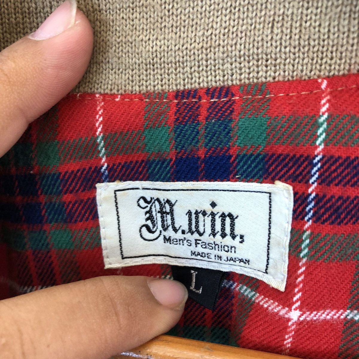 Japanese Brand VINTAGE M WIN MADE IN JAPAN BOMBER JACKET TARTAN LINING Size US L / EU 52-54 / 3 - 14 Thumbnail