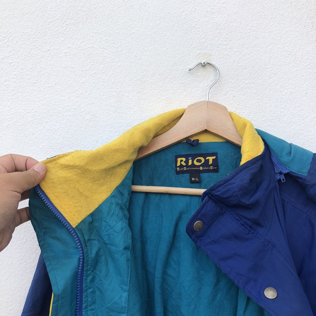Japanese Brand RARE COLOUR ZIPPER JACKET RIOTHIGH PERFORMANCE FISHING GEAR Size US L / EU 52-54 / 3 - 14 Thumbnail