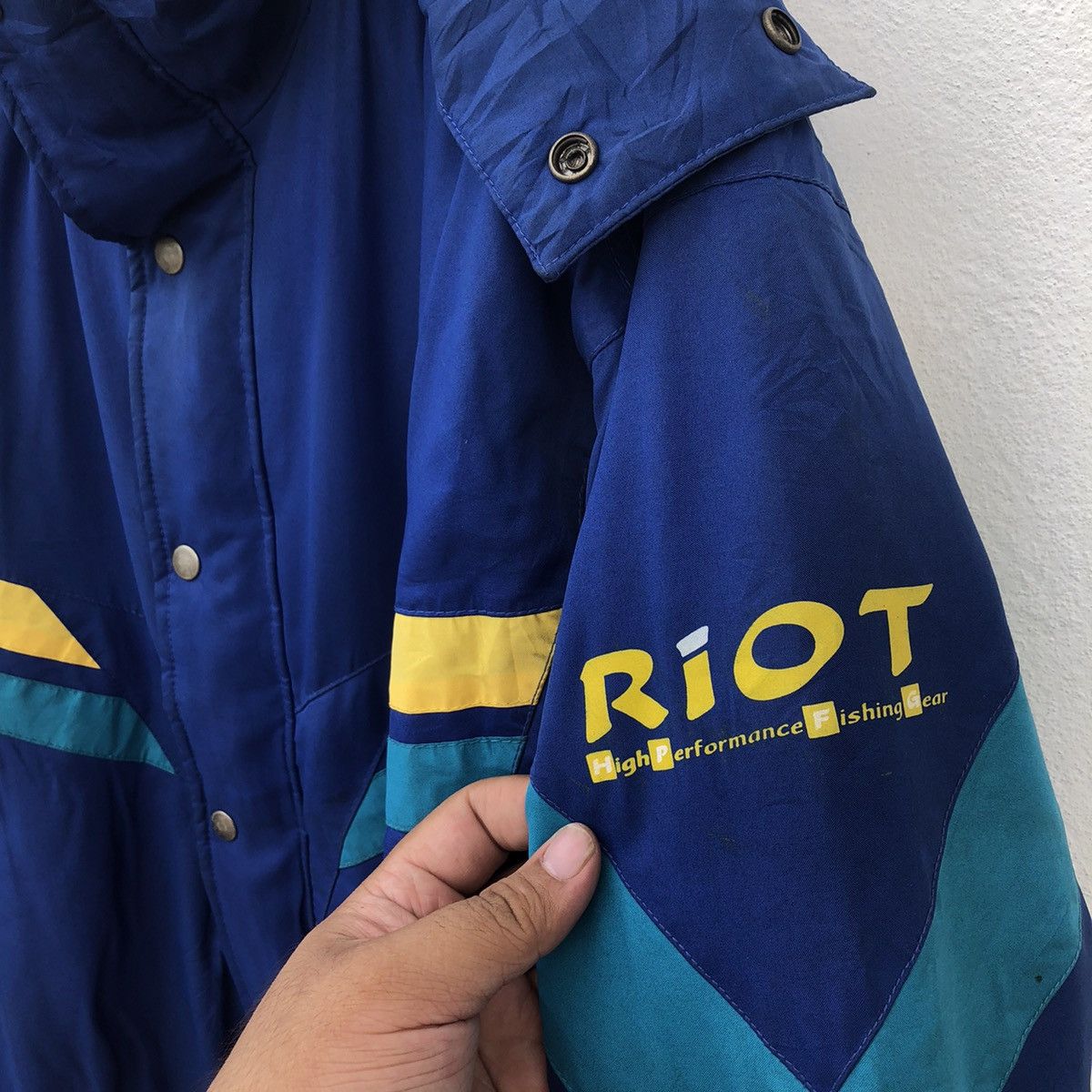 Japanese Brand RARE COLOUR ZIPPER JACKET RIOTHIGH PERFORMANCE FISHING GEAR Size US L / EU 52-54 / 3 - 5 Thumbnail